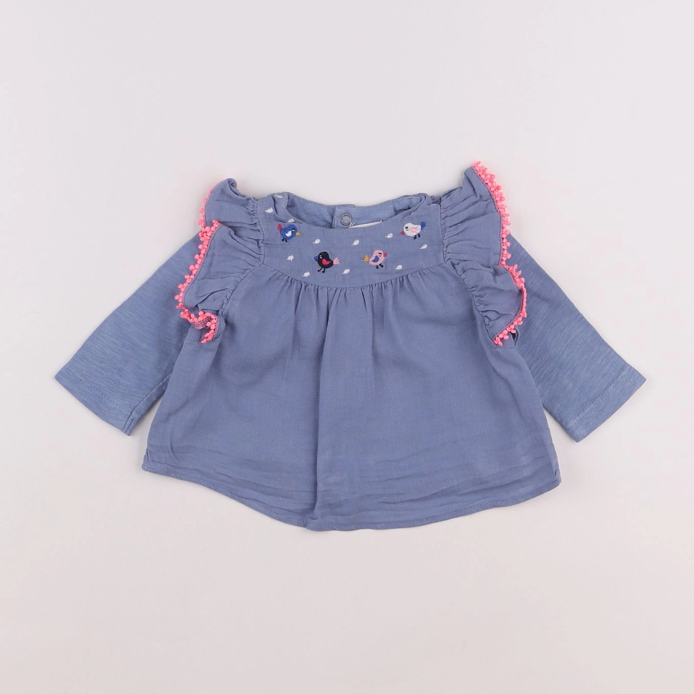 Catimini - blouse bleu - 3 mois