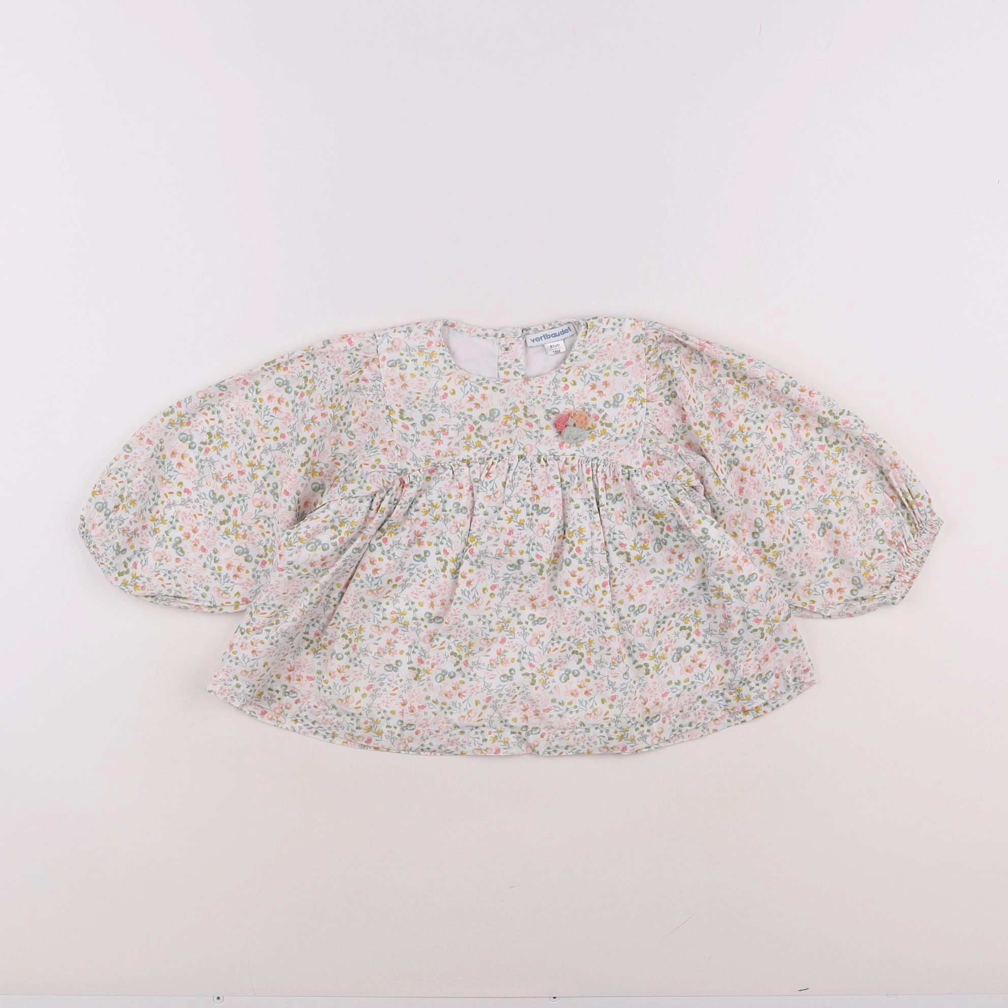 Vertbaudet - blouse multicolore - 18 mois