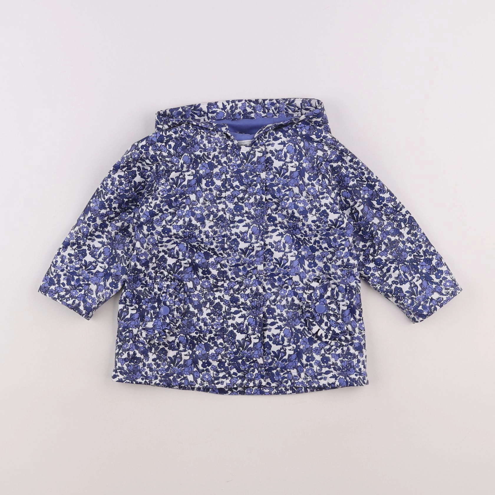 Vertbaudet - imperméable bleu - 12 mois