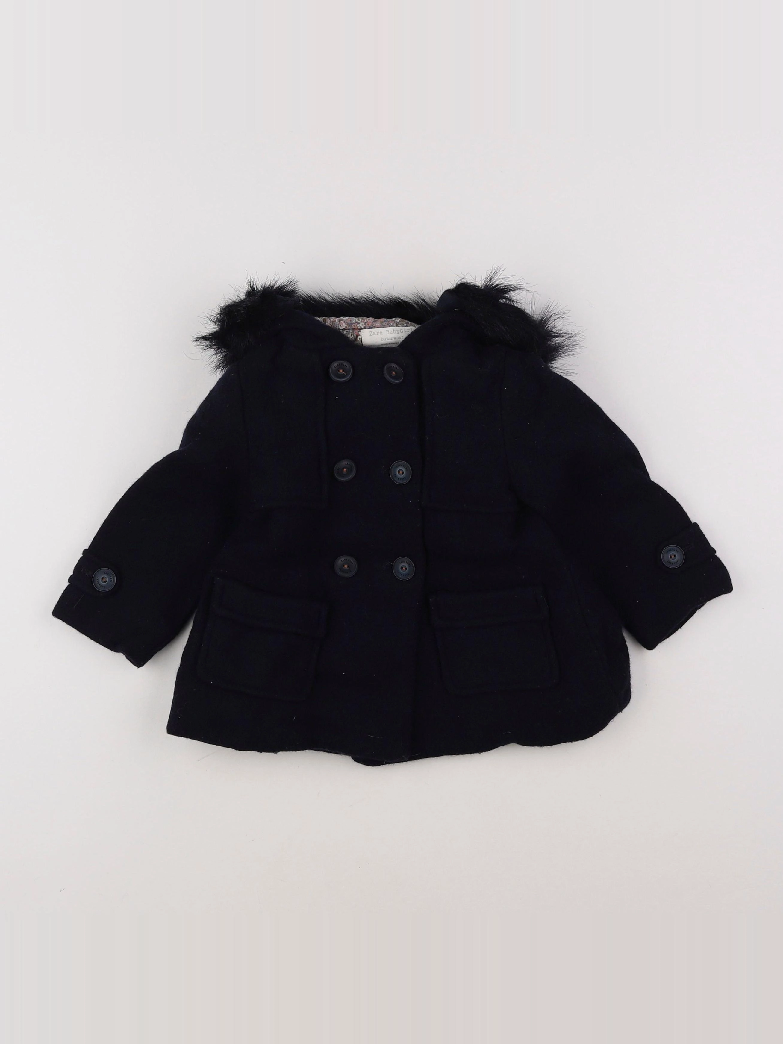 Zara - manteau bleu - 12/18 mois