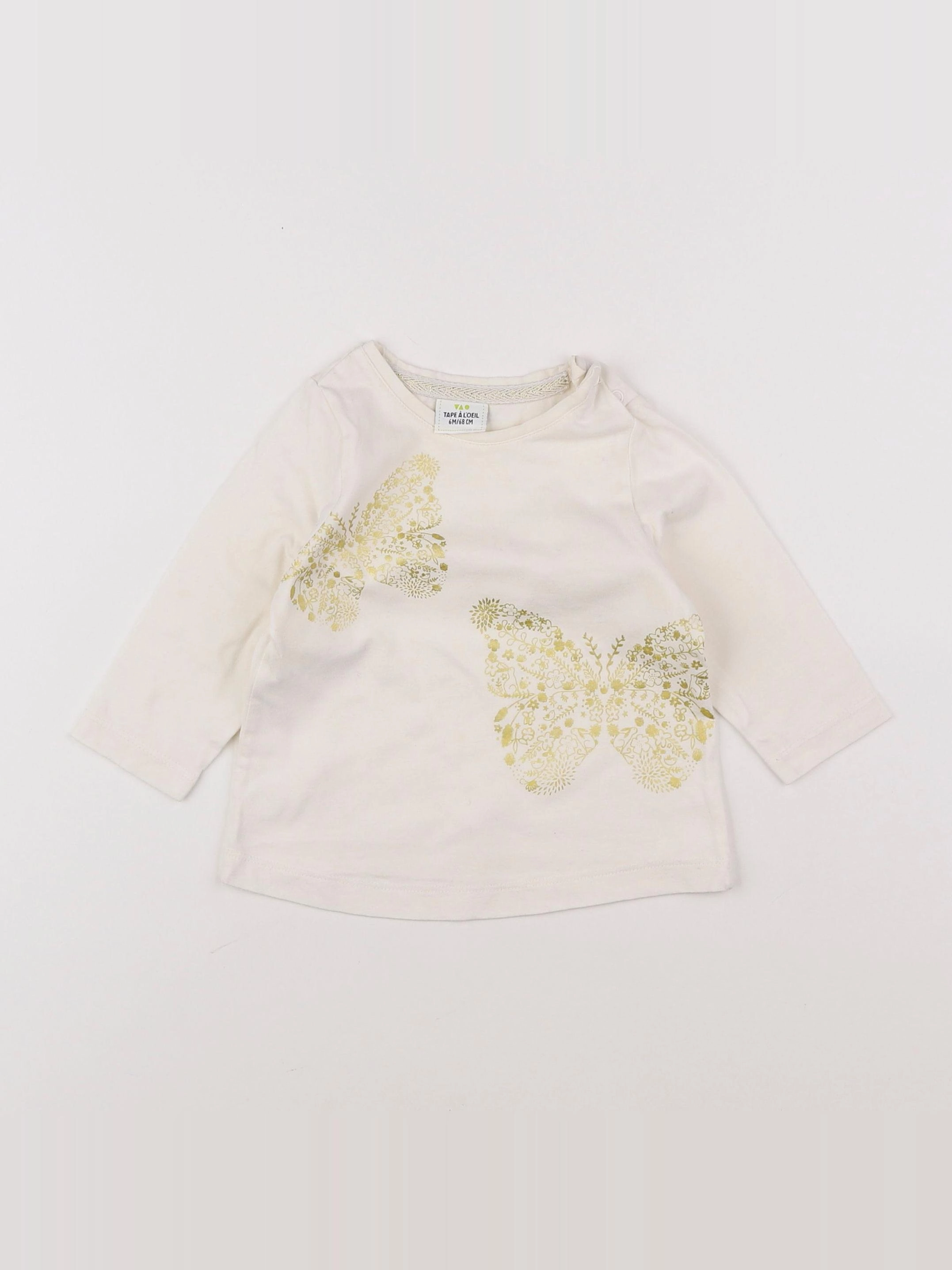 Tape à l'oeil - tee-shirt beige - 6 mois