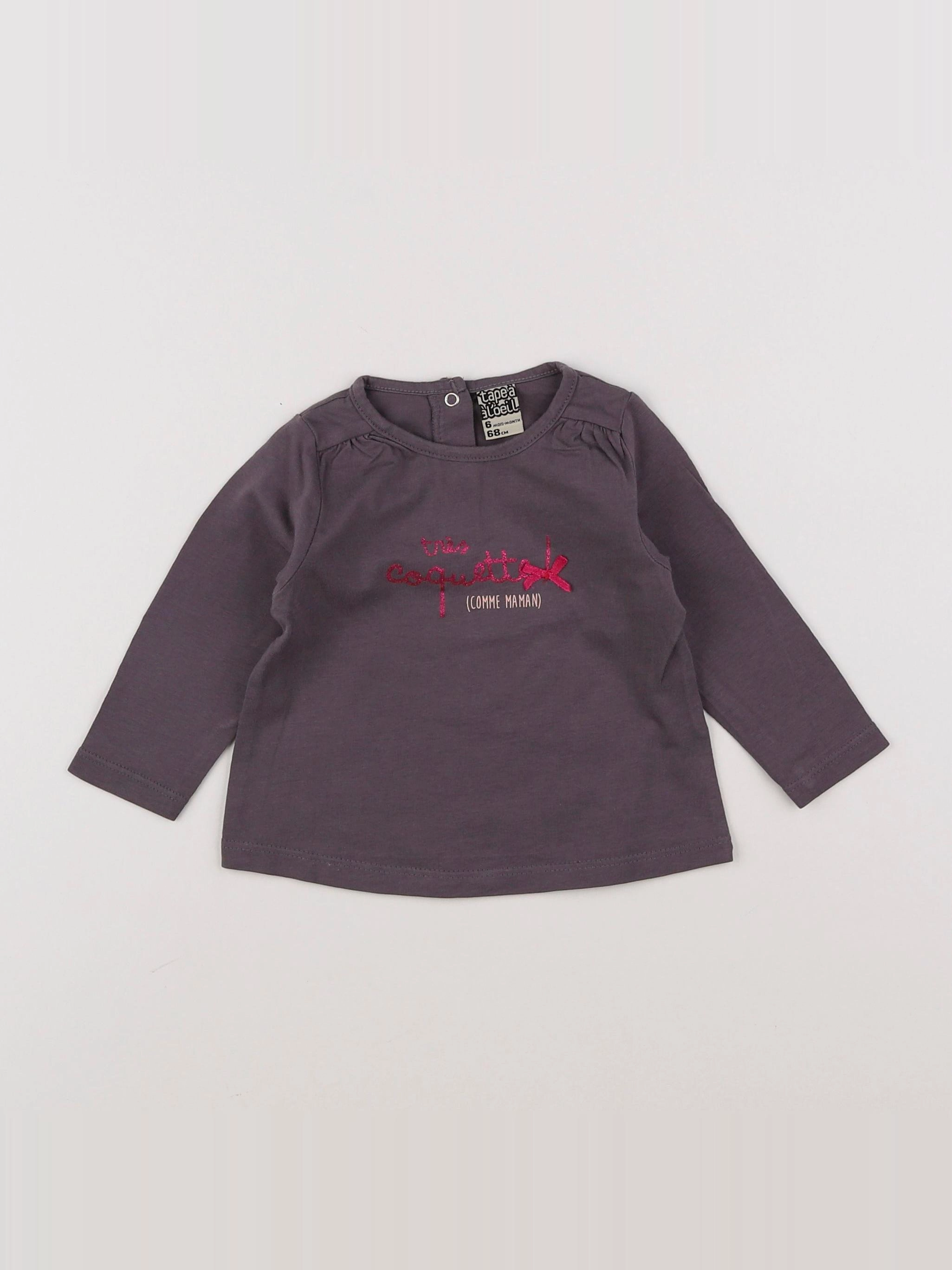 Tape à l'oeil - tee-shirt gris - 6 mois