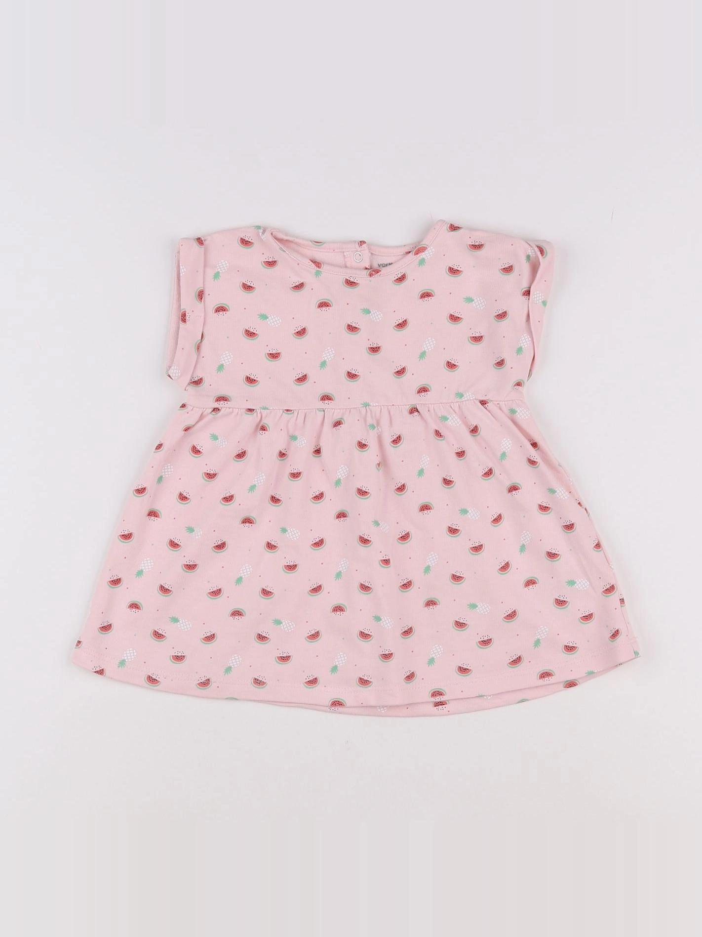 Vertbaudet - robe rose - 12 mois