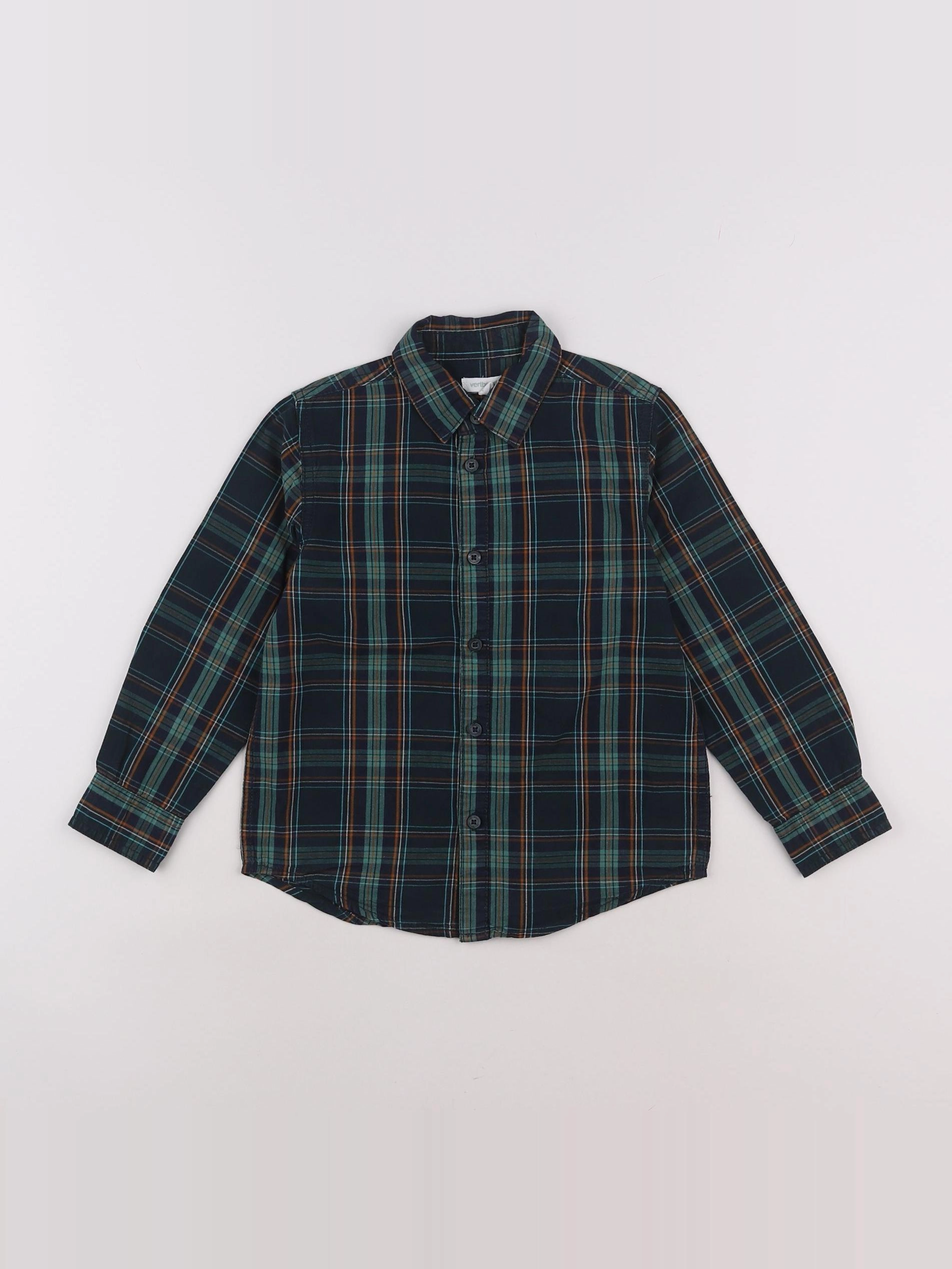Vertbaudet - chemise vert - 6 ans