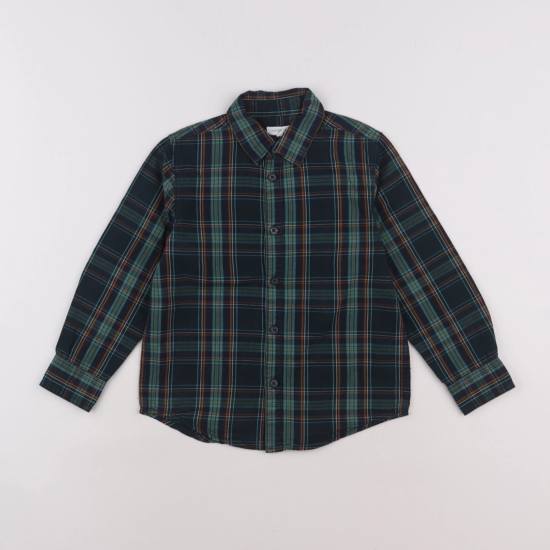 Vertbaudet - chemise vert - 6 ans
