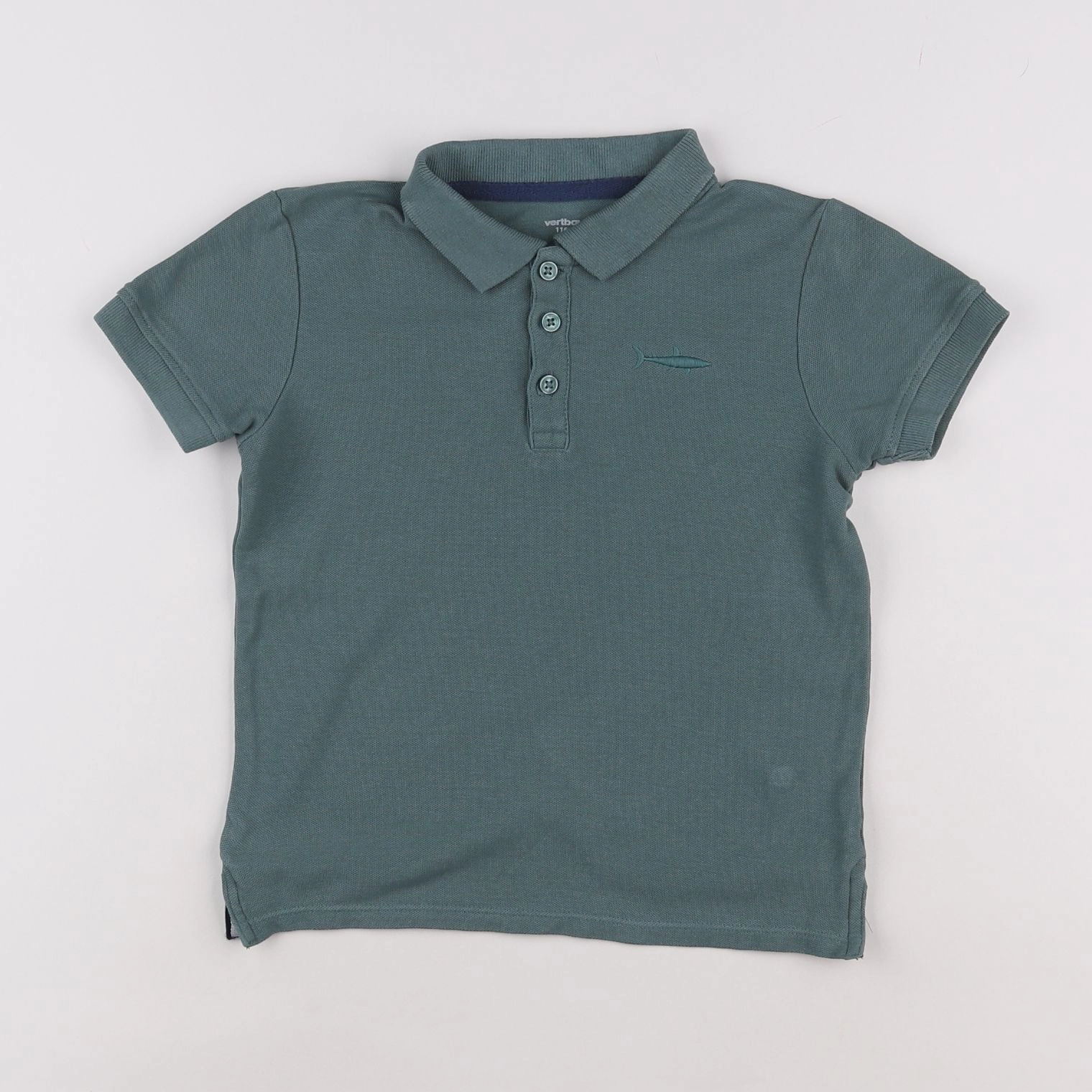 Vertbaudet - polo vert - 6 ans