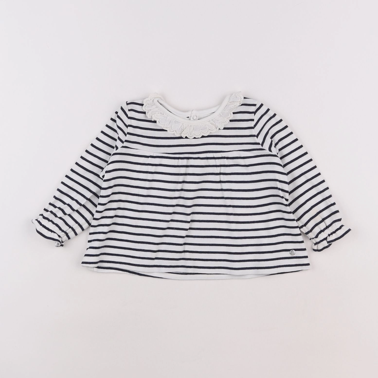 Petit Bateau - tee-shirt blanc - 12 mois