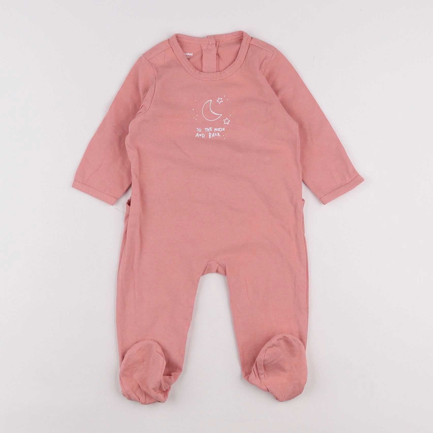 Vertbaudet - pyjama coton rose - 9 mois