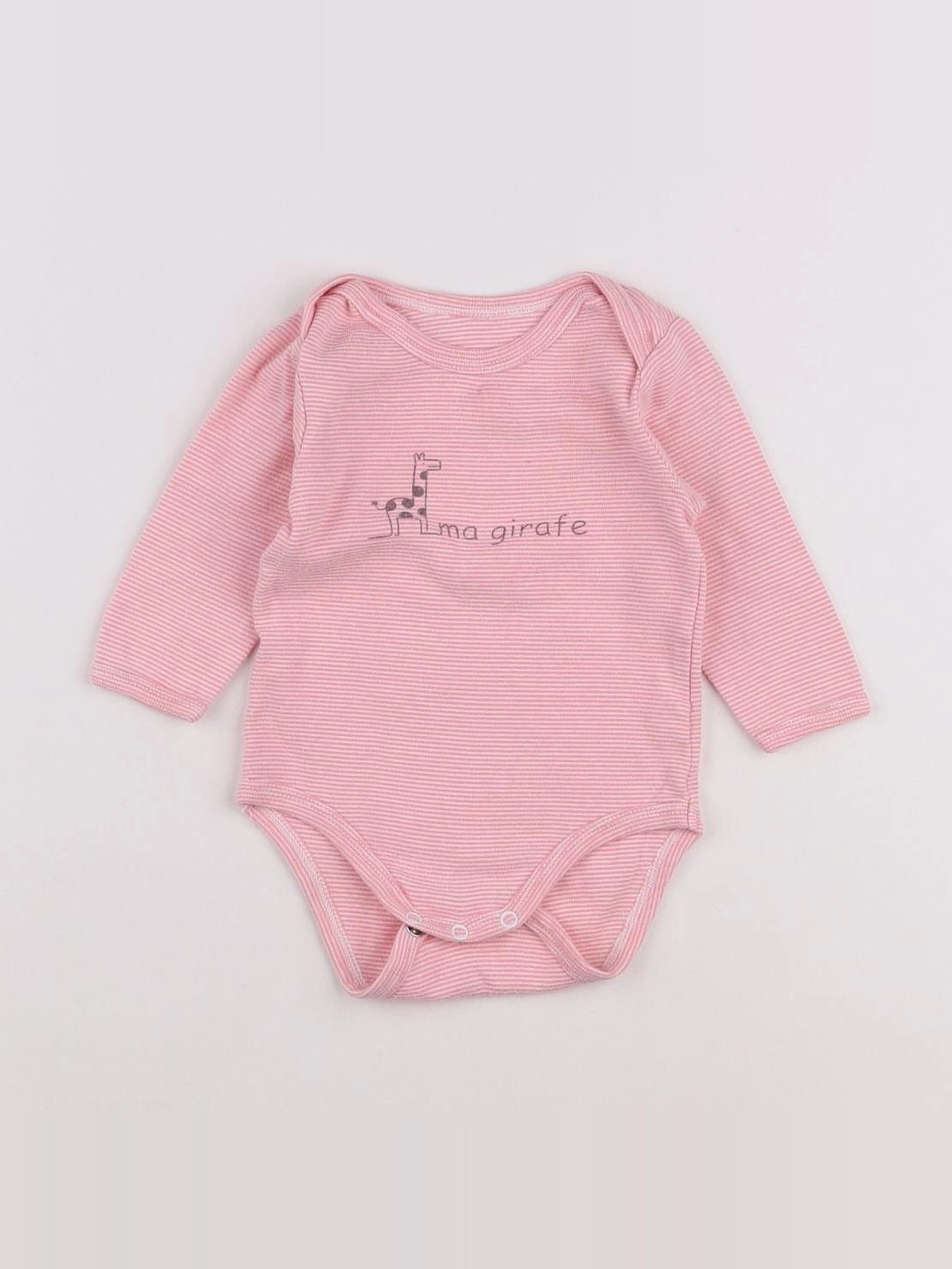 Vertbaudet - body rose - 3 mois
