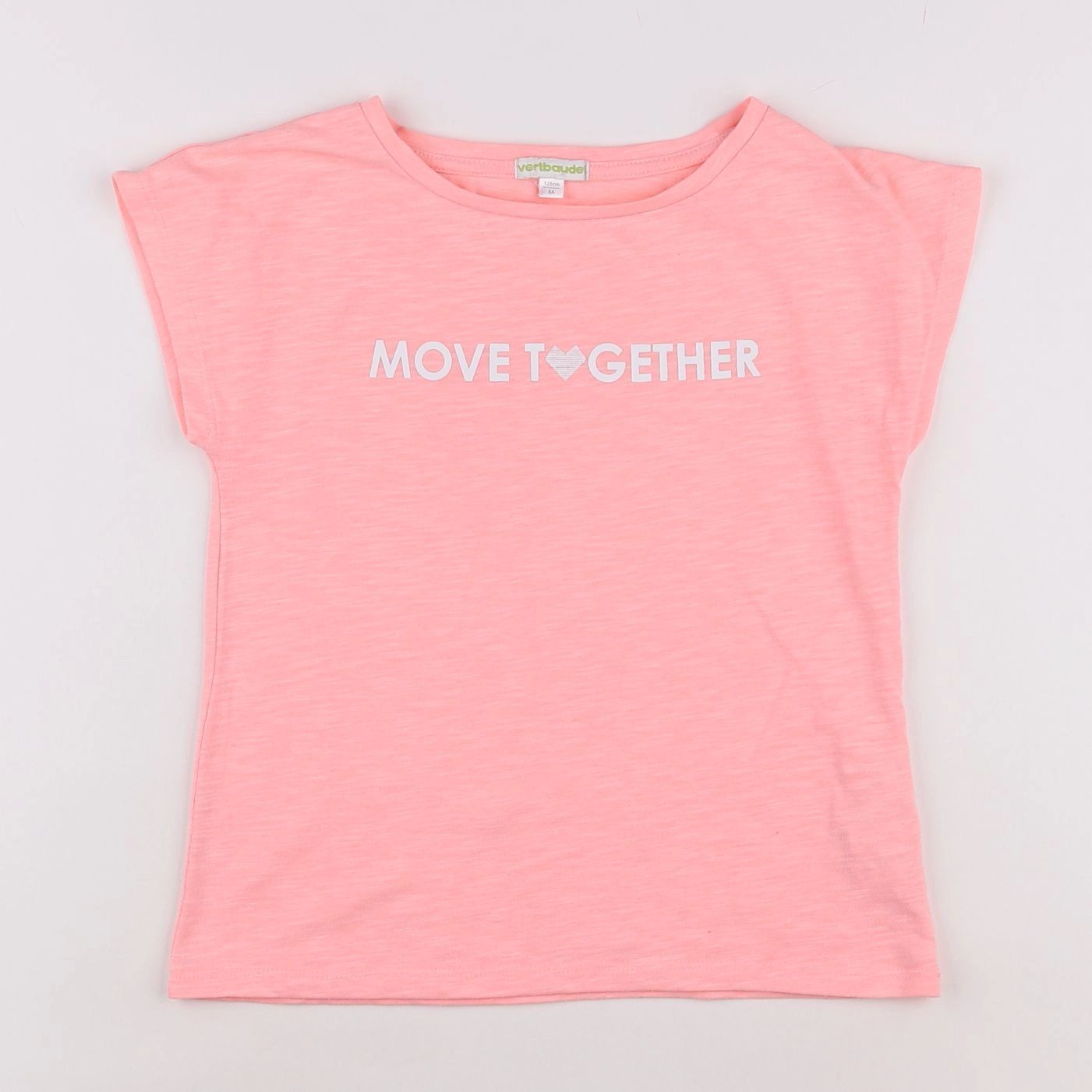 Vertbaudet - tee-shirt rose - 8 ans