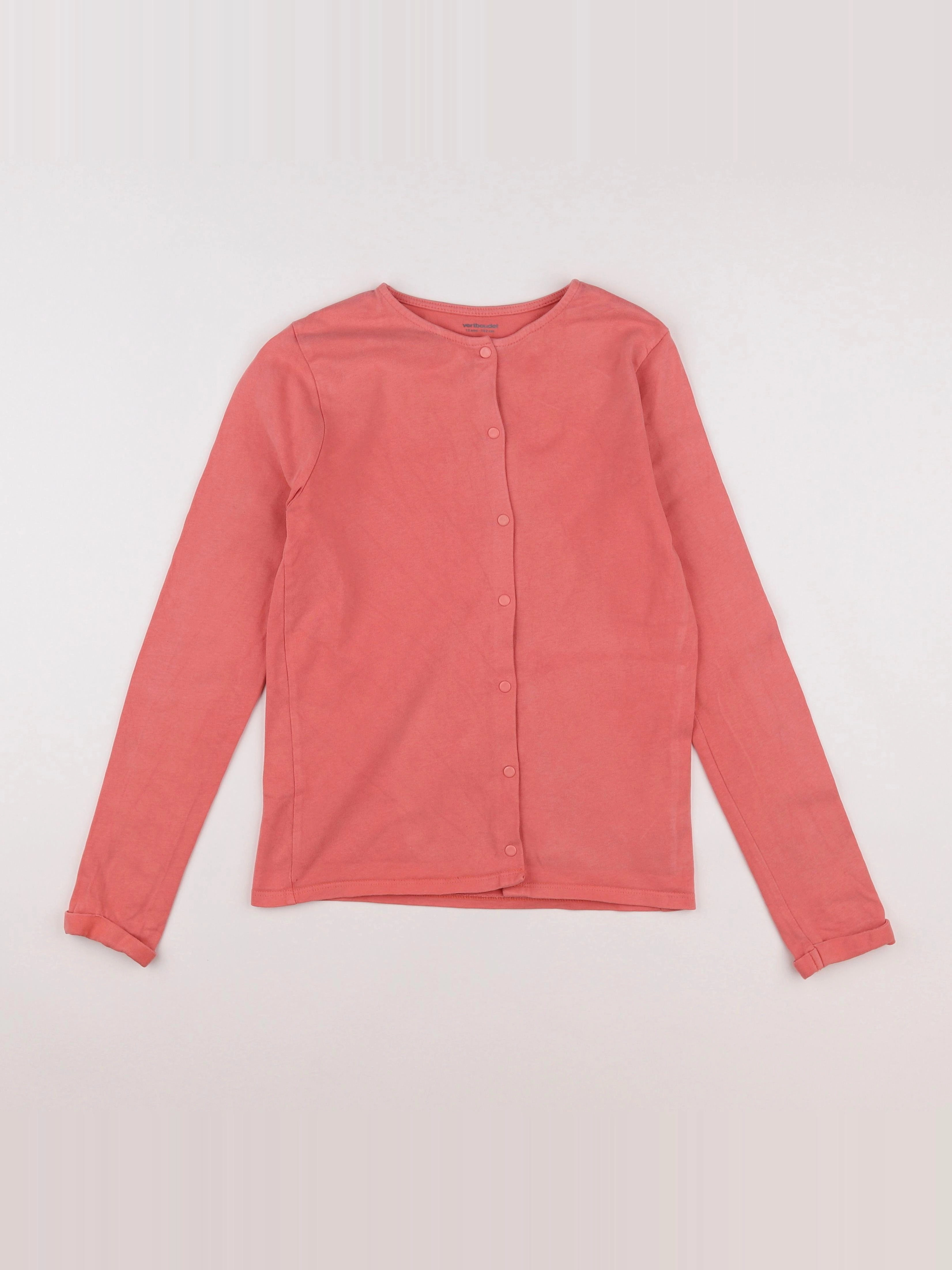 Vertbaudet - gilet rose - 12 ans