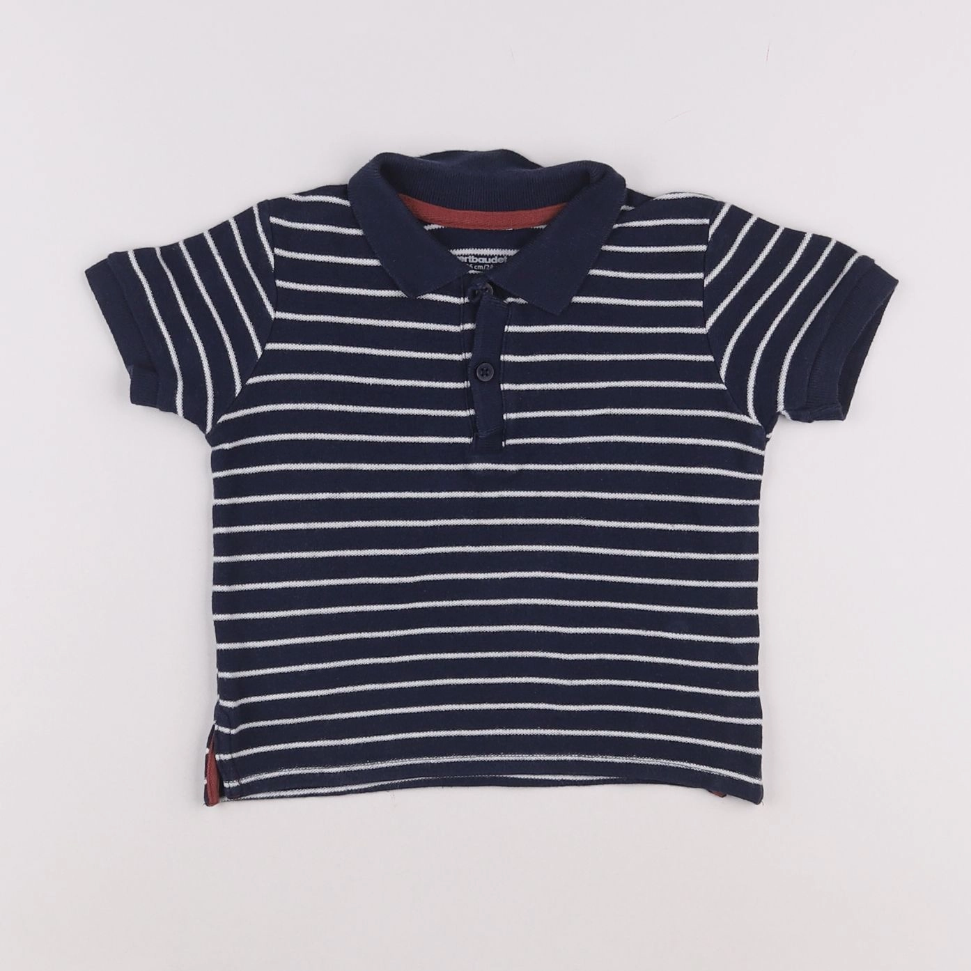 Vertbaudet - polo bleu - 2 ans