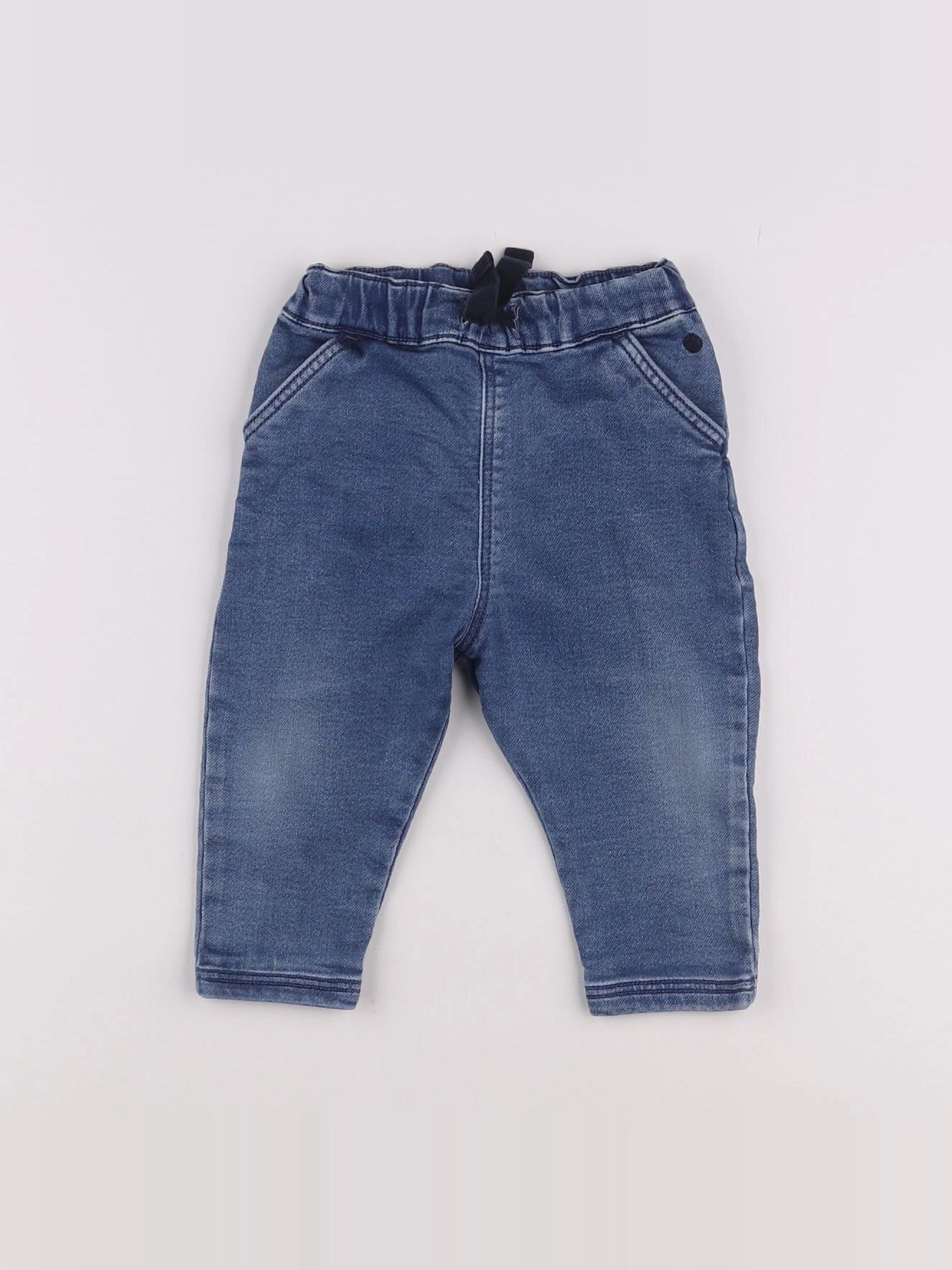 Petit Bateau - jean bleu - 12 mois