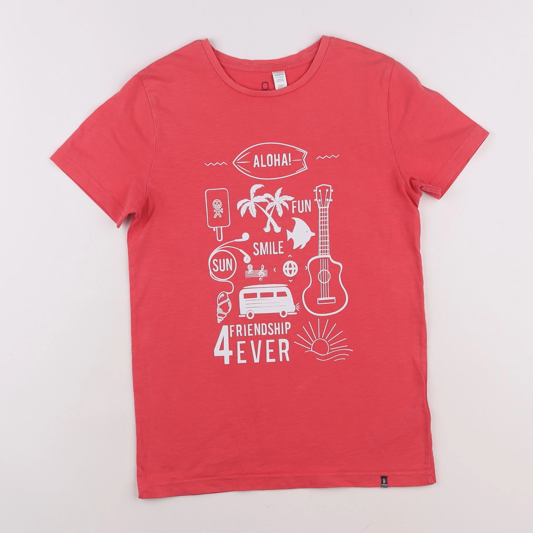 Okaidi - tee-shirt rose - 12 ans