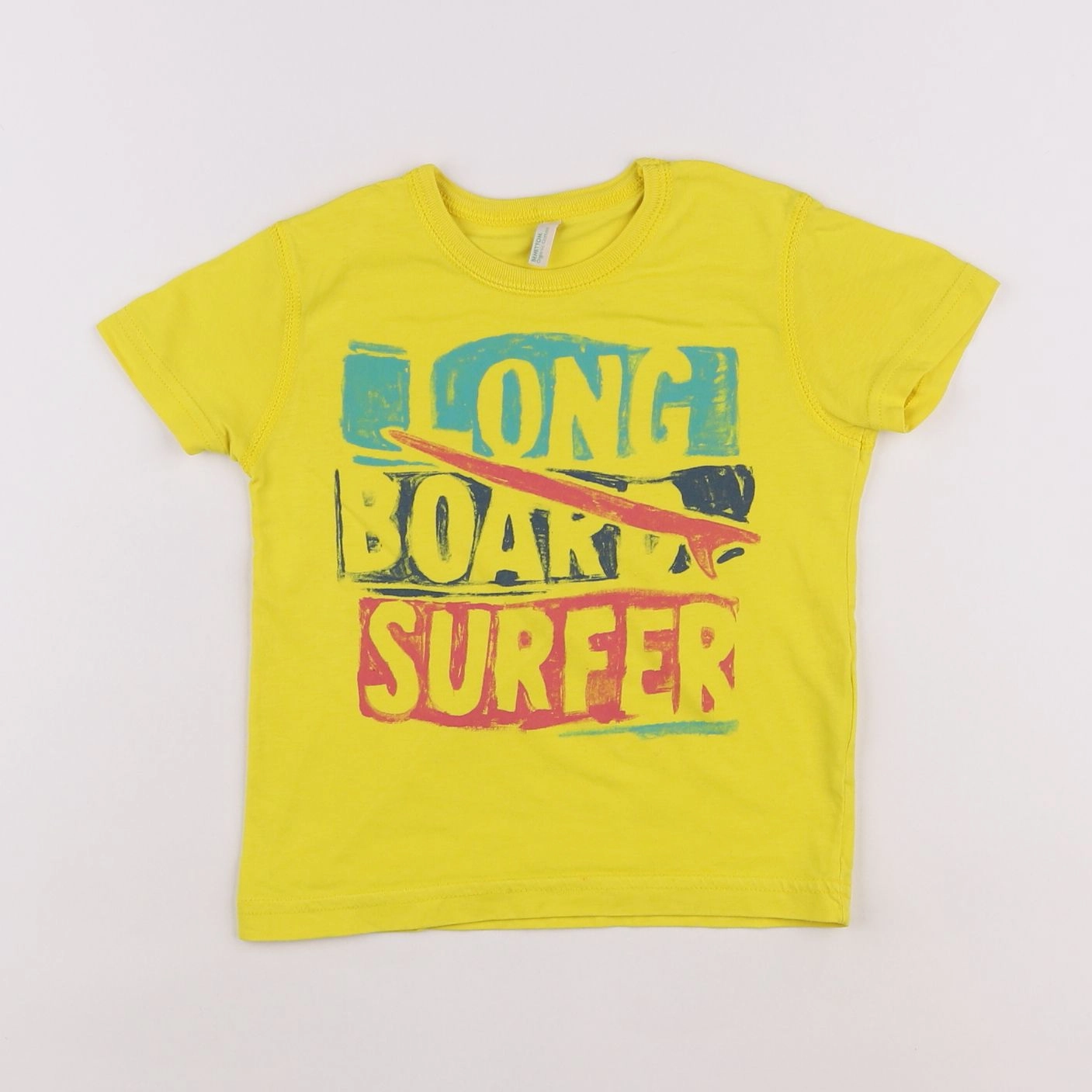 Benetton - tee-shirt jaune - 2 ans