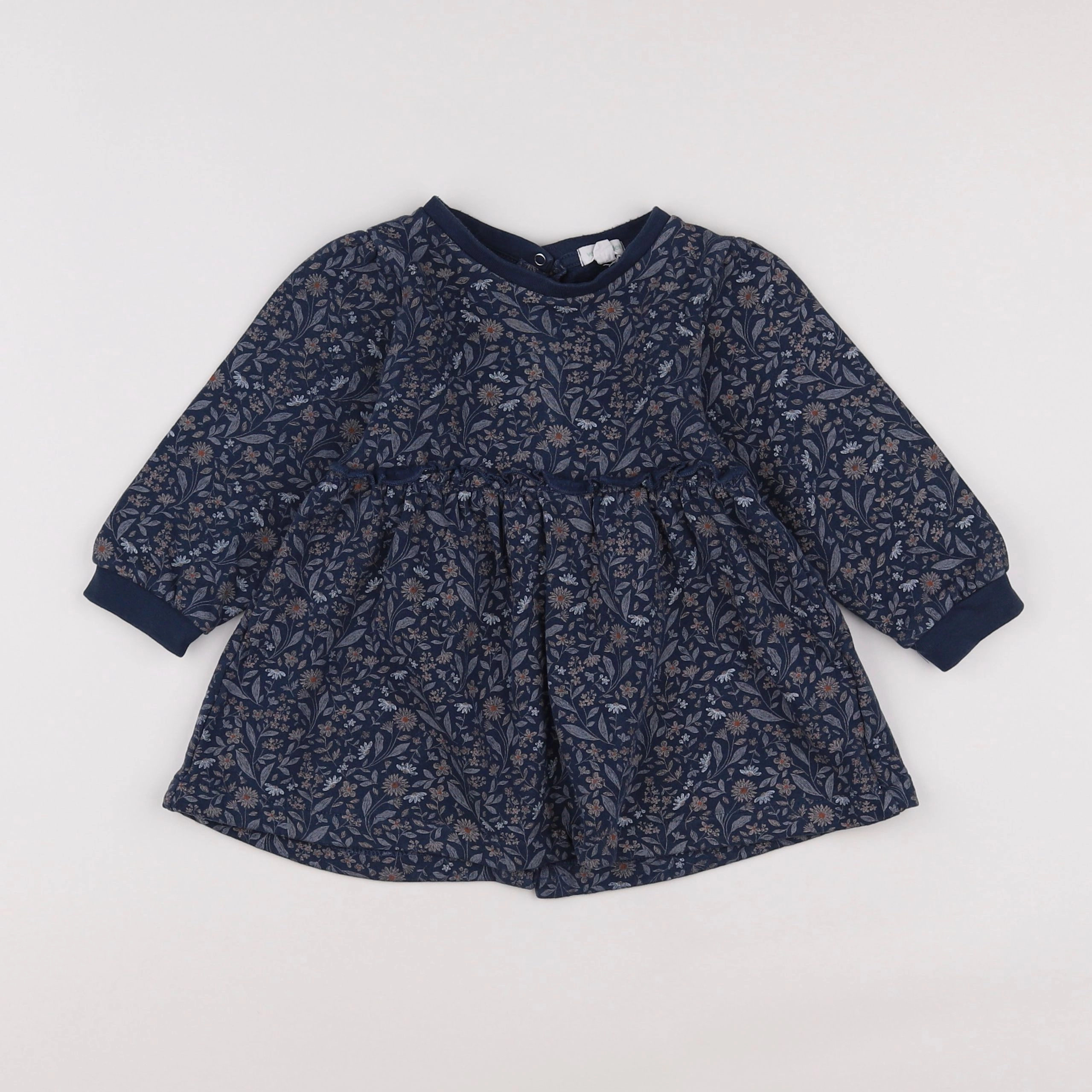 Vertbaudet - robe bleu - 18 mois