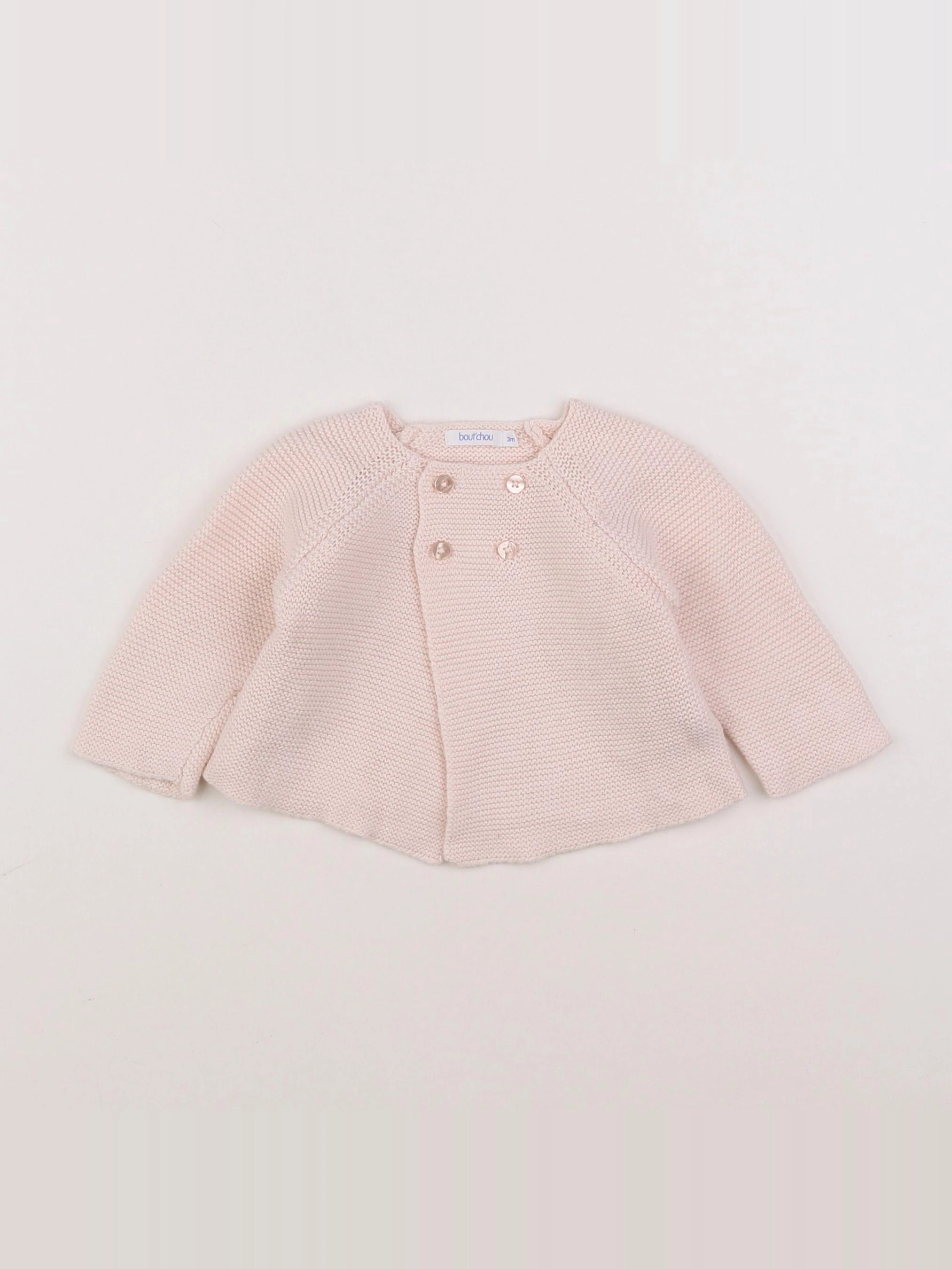 Boutchou - gilet rose - 3 mois