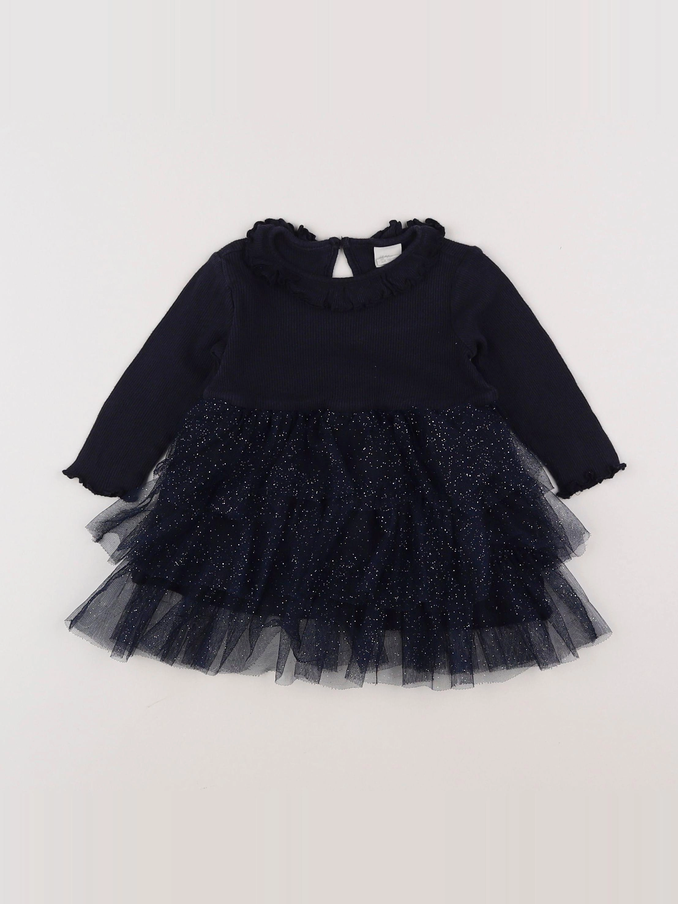 H&M - robe bleu - 3/6 mois
