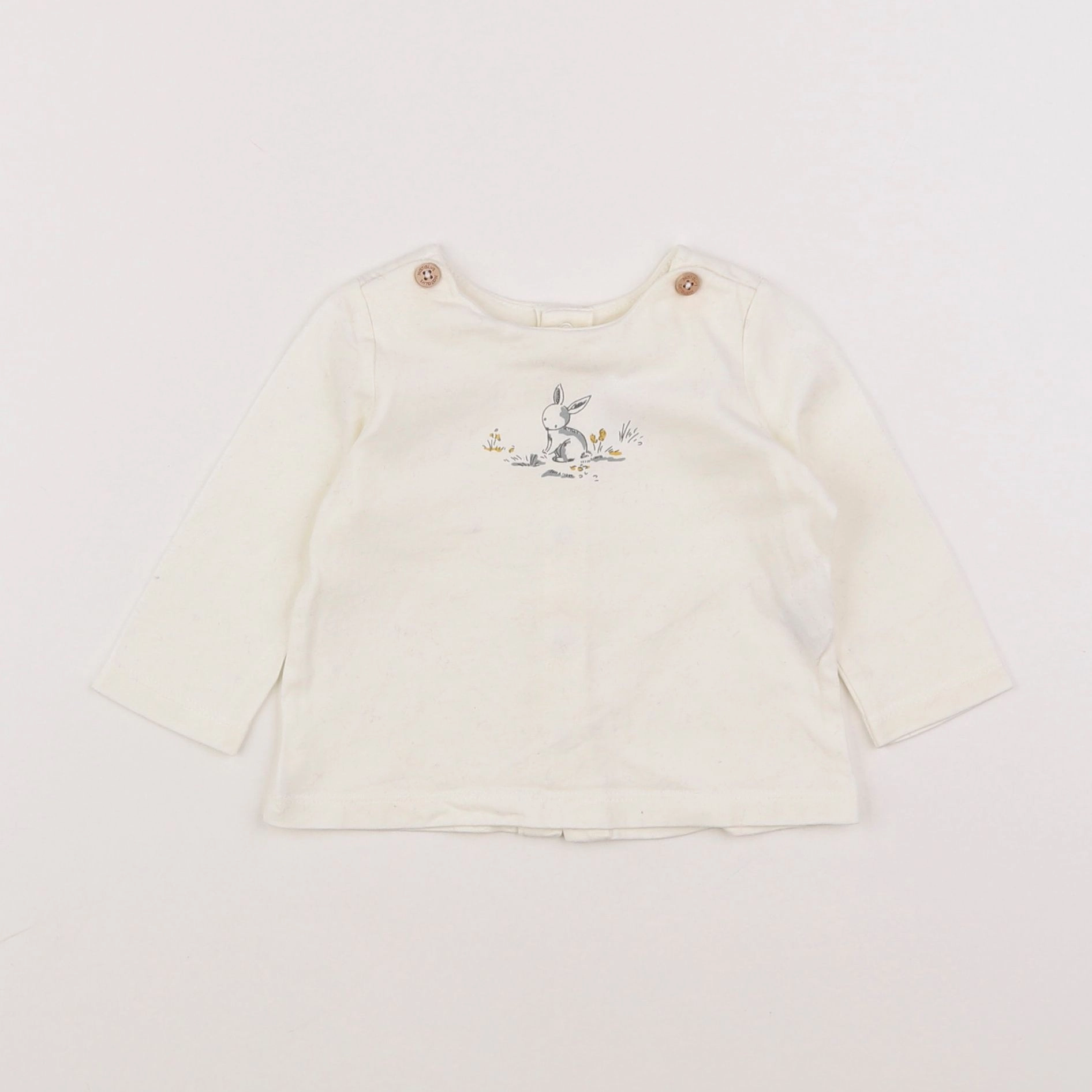 Natalys - tee-shirt beige - 3 mois