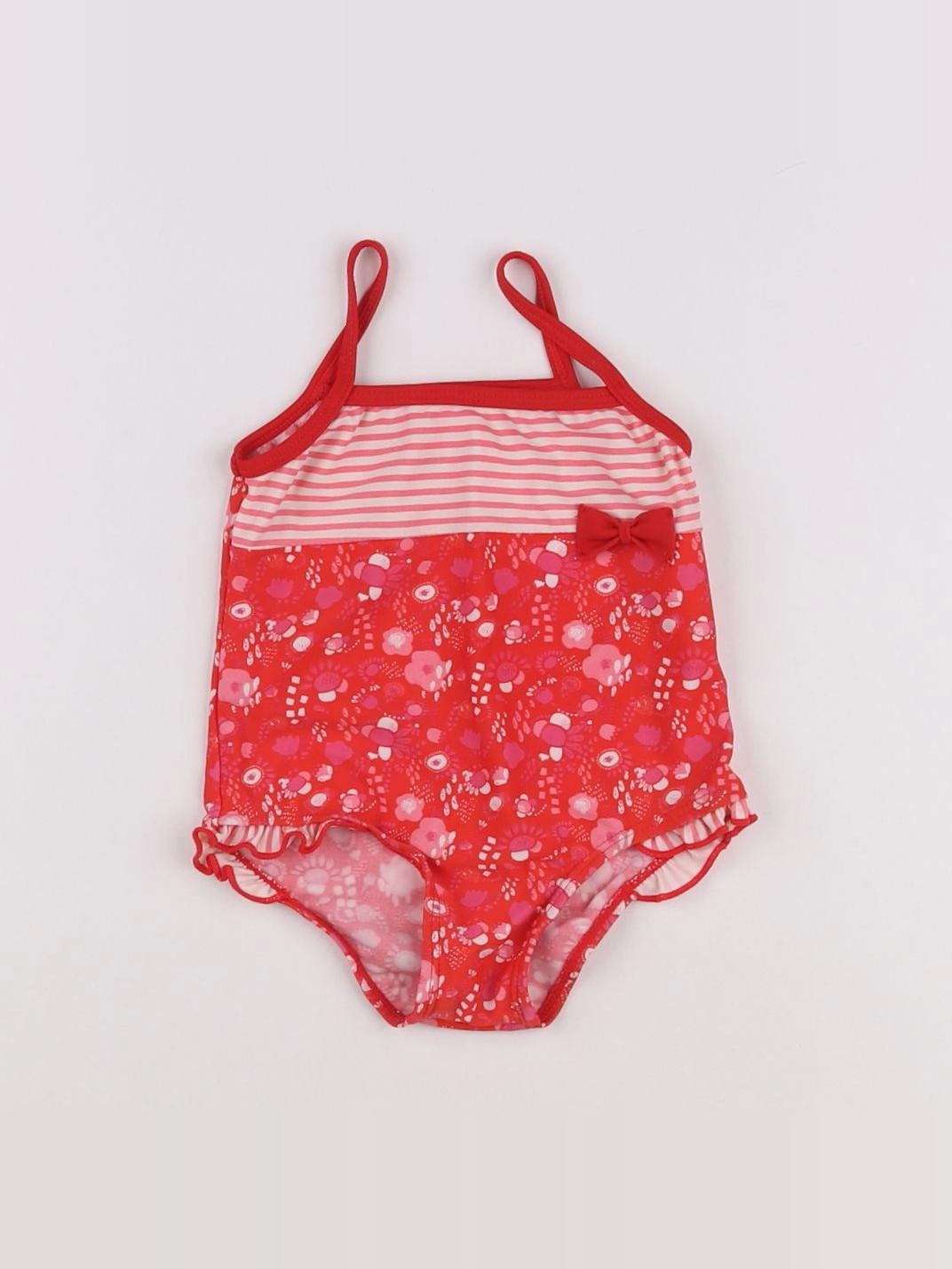 Vertbaudet - maillot de bain rouge - 18 mois