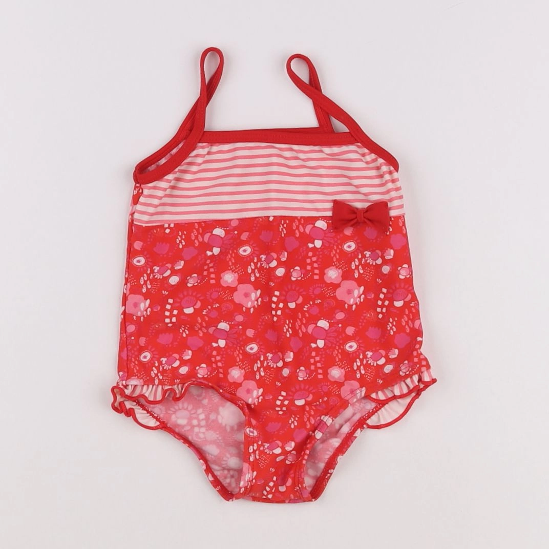 Vertbaudet - maillot de bain rouge - 18 mois