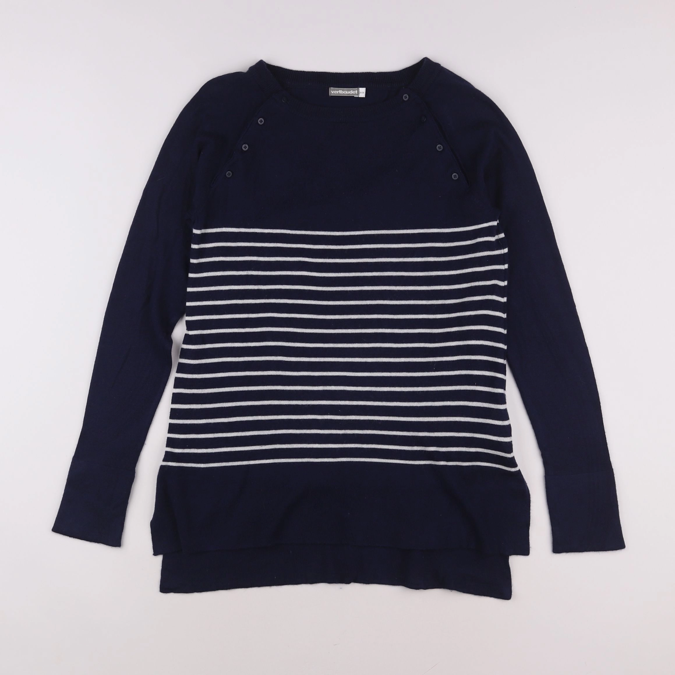 Vertbaudet - pull grossesse bleu - 34 à 36