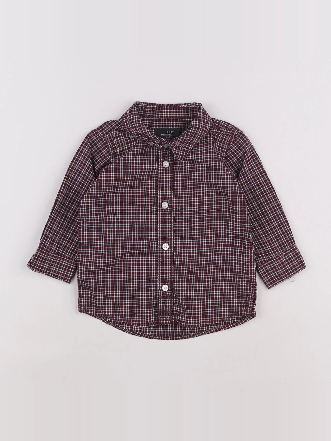 H&M - chemise rouge - 3/6 mois
