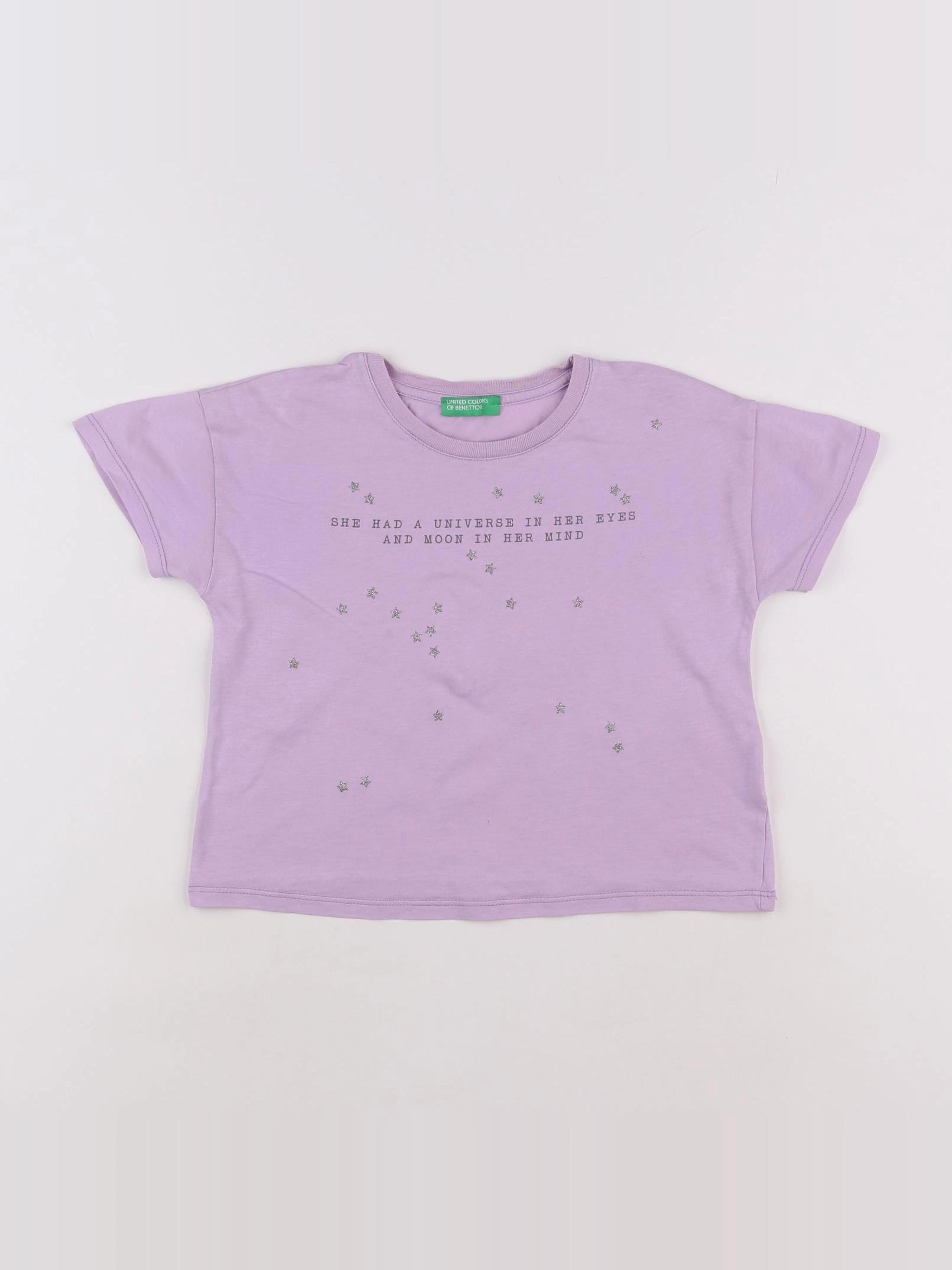 Benetton - tee-shirt violet - 3 ans