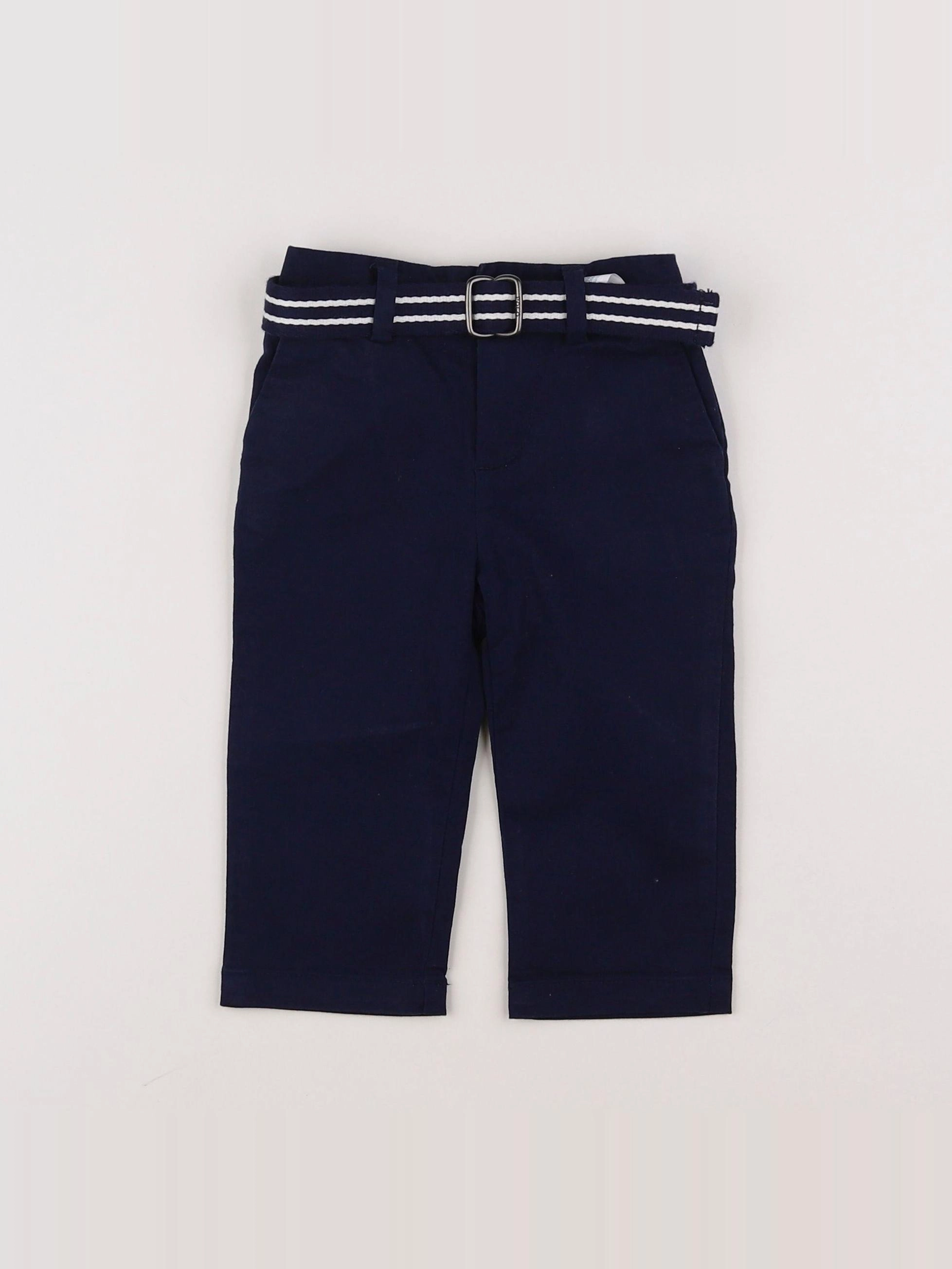 Ralph Lauren - pantalon bleu - 12 mois