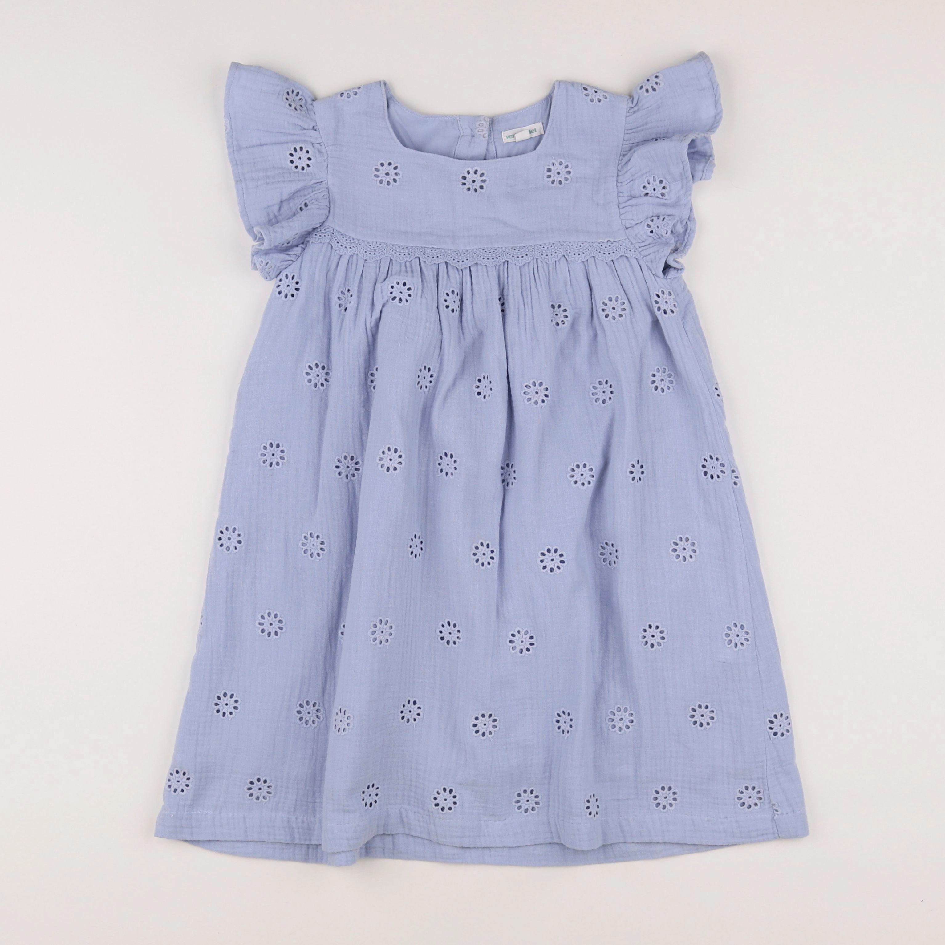 Vertbaudet - robe violet - 7 ans