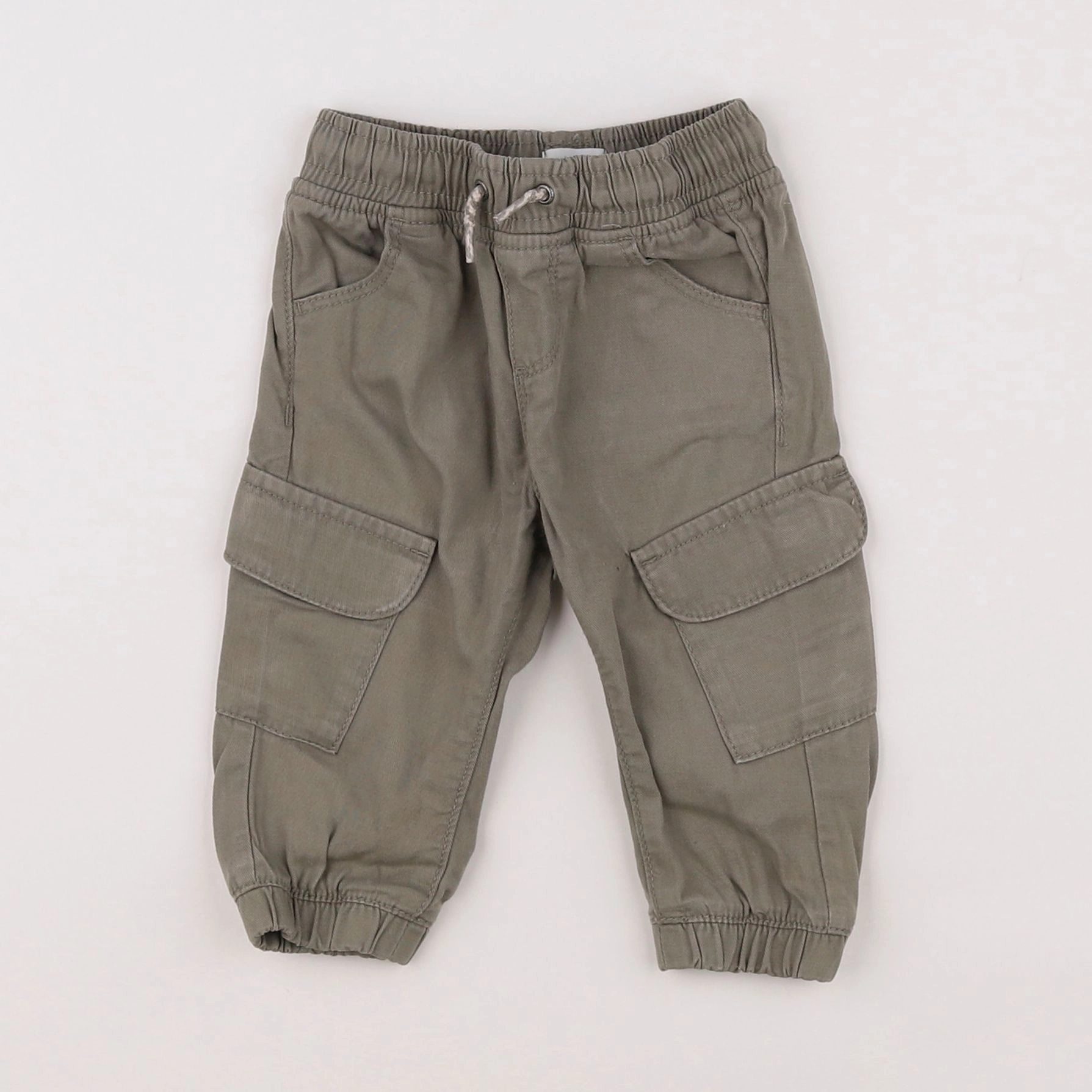 Vertbaudet - pantalon vert - 9 mois