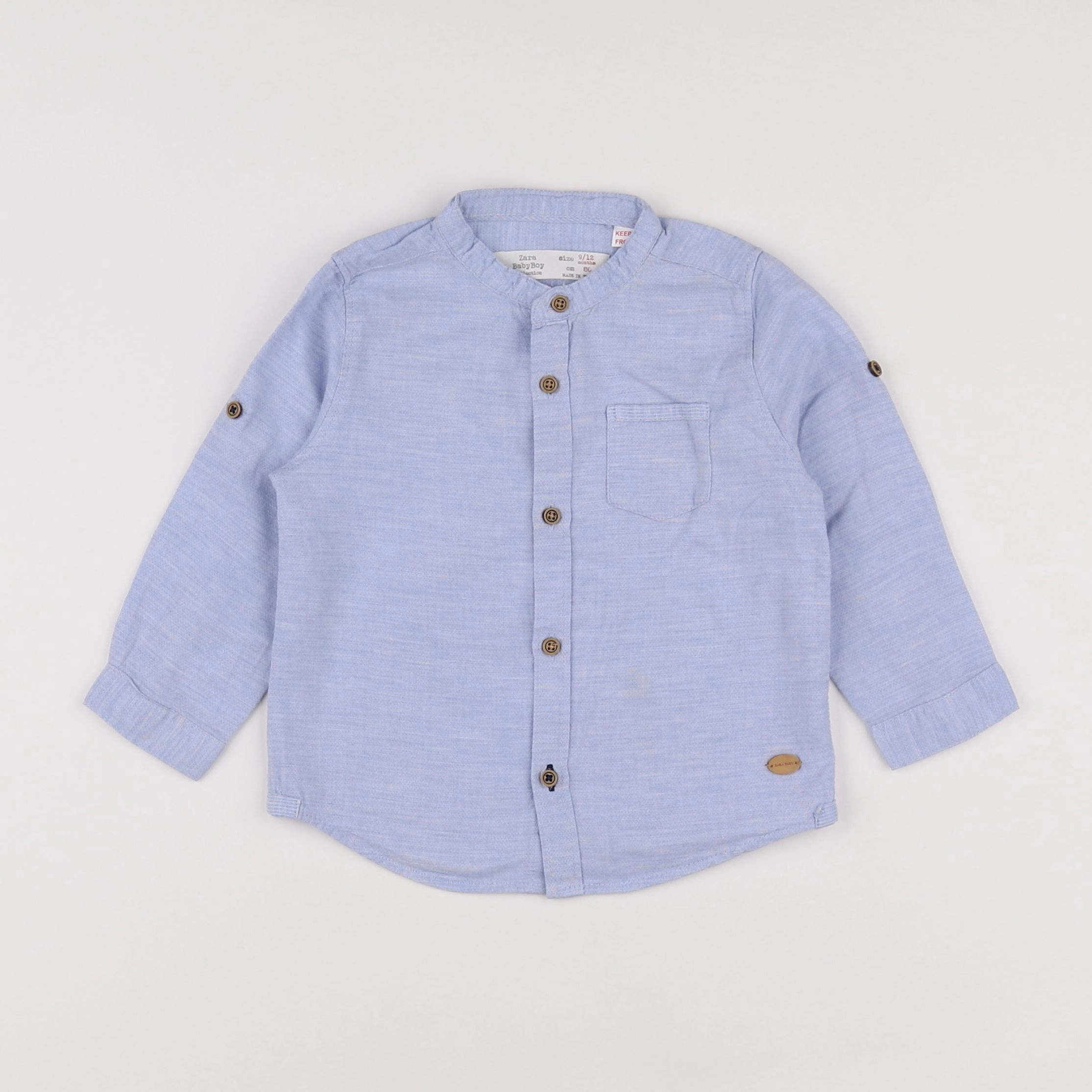 Zara - chemise bleu - 9/12 mois