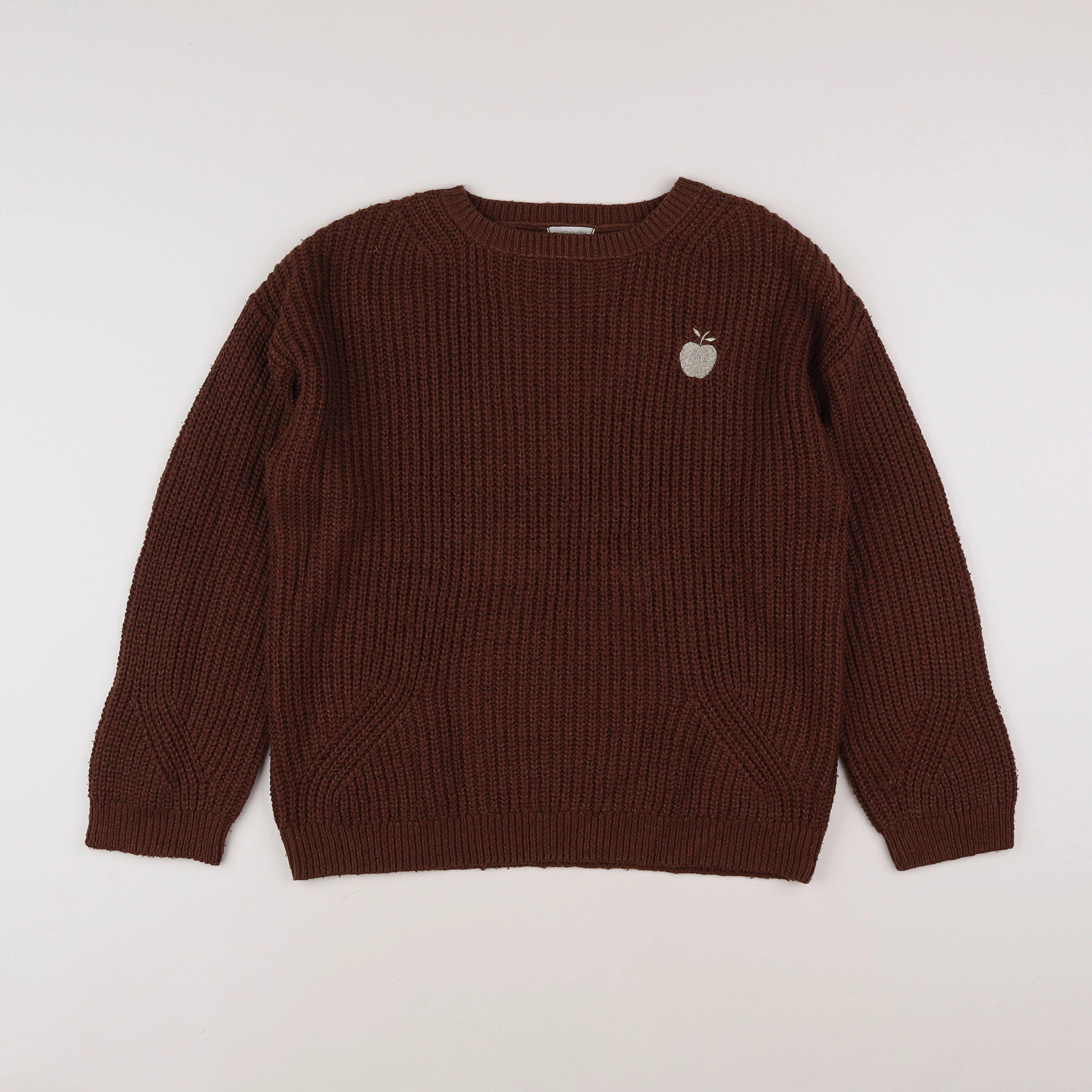 Vertbaudet - pull marron - 14 ans