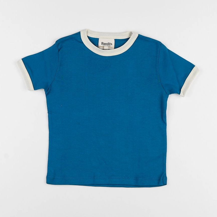 Bandits à la crème - tee-shirt bleu orage sans patch - 4 ans