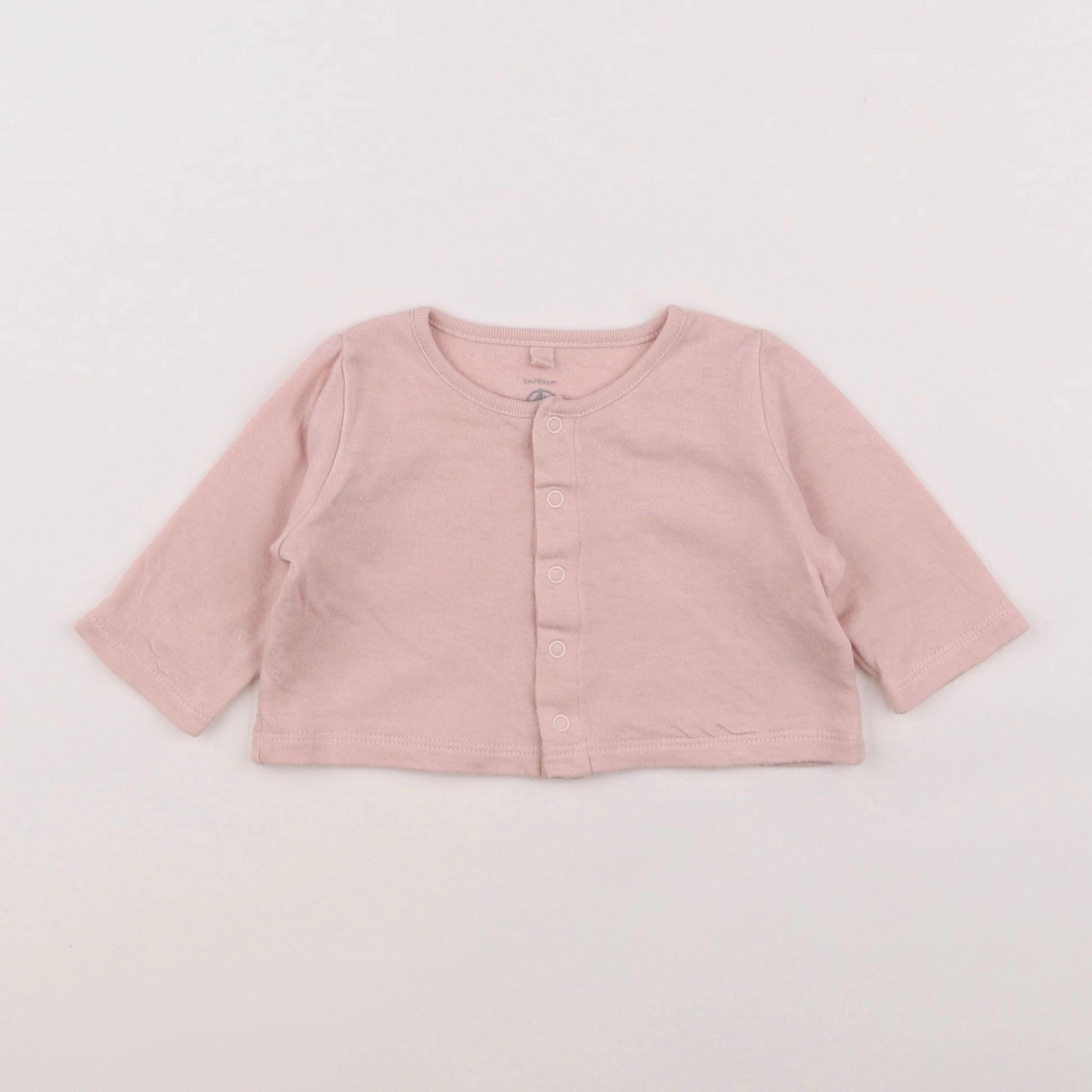 Petit Bateau - tee-shirt rose - 3 mois