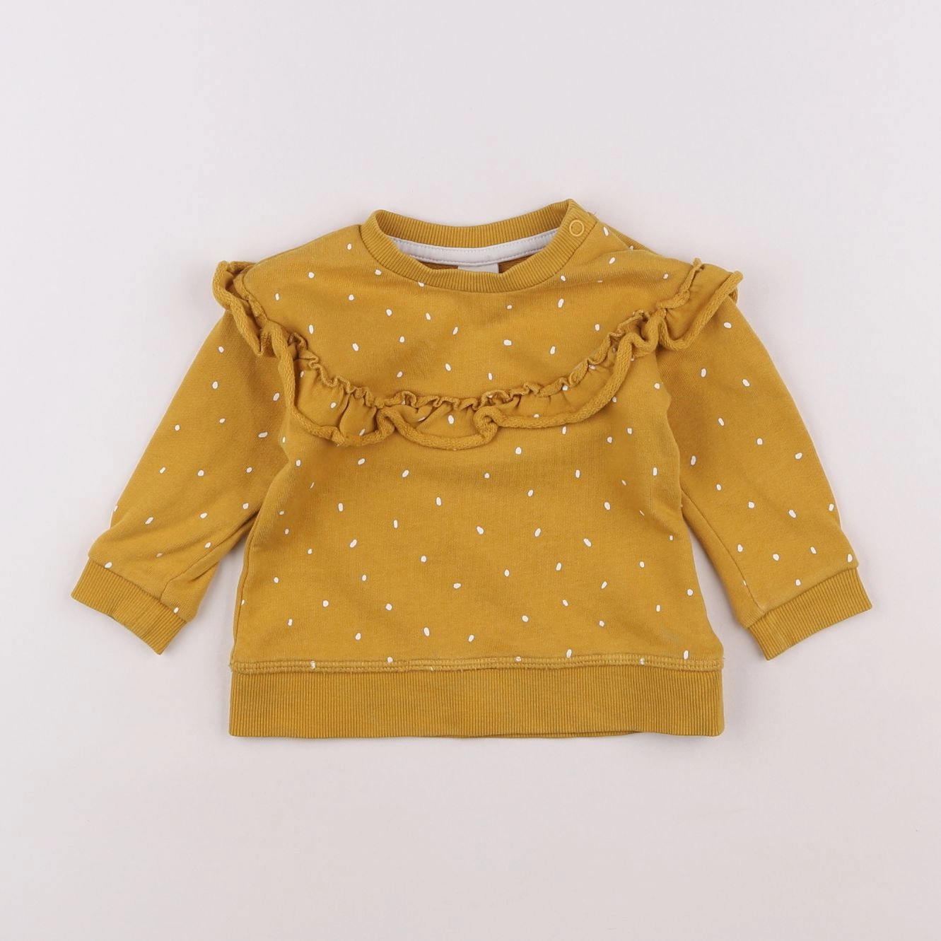 H&M - sweat jaune - 3/6 mois