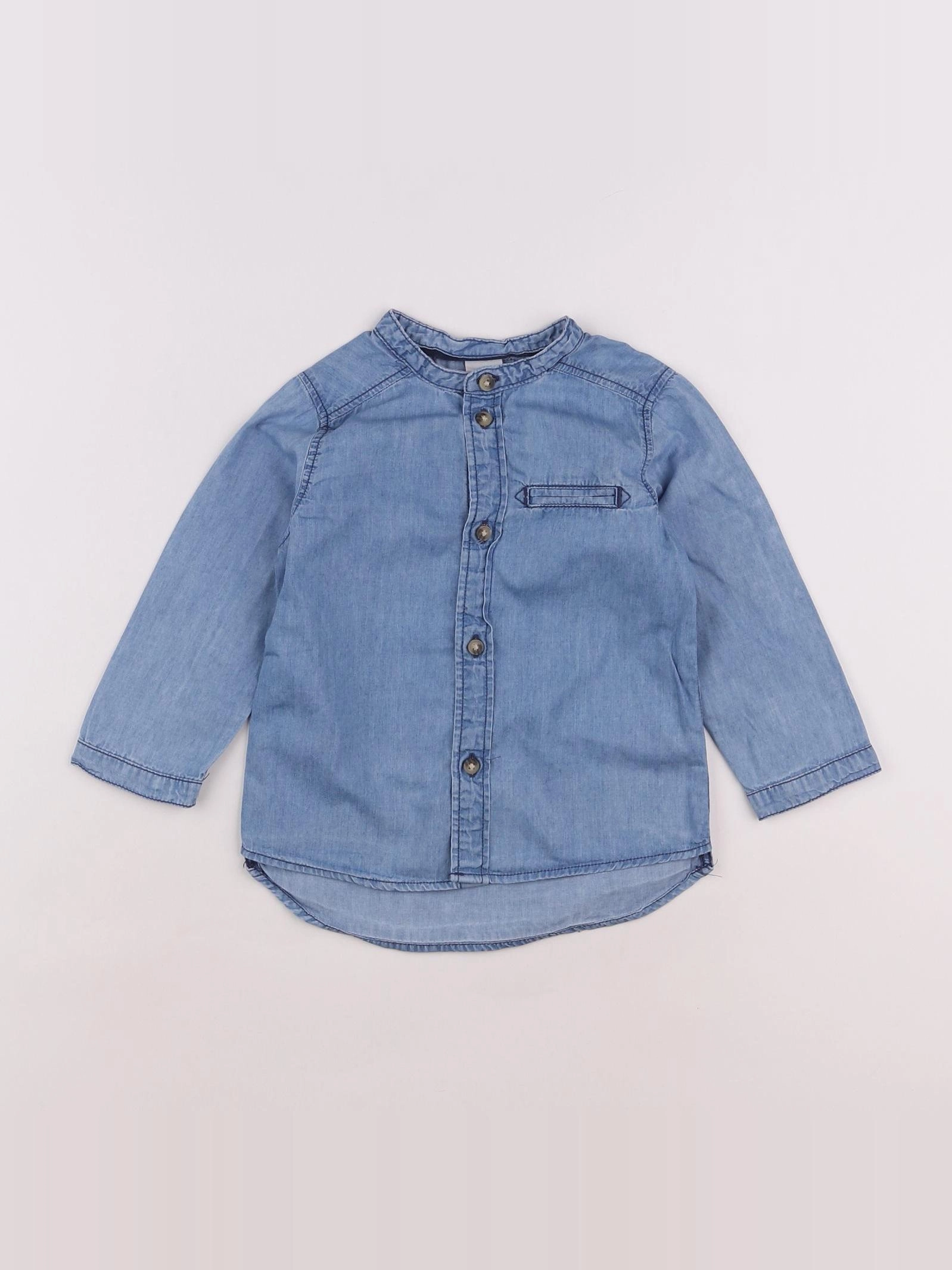 H&M - chemise bleu - 12/18 mois