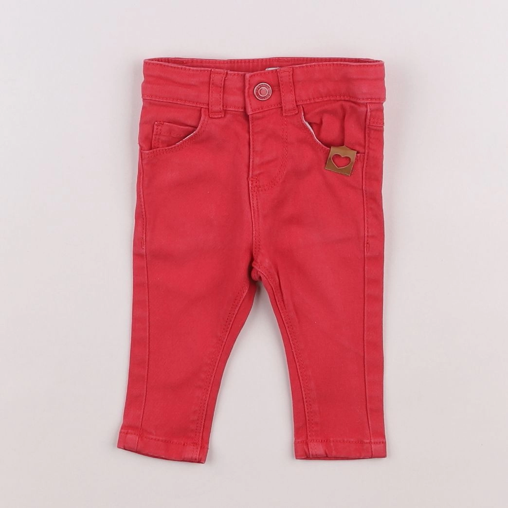 Vertbaudet - jean rose - 3 mois