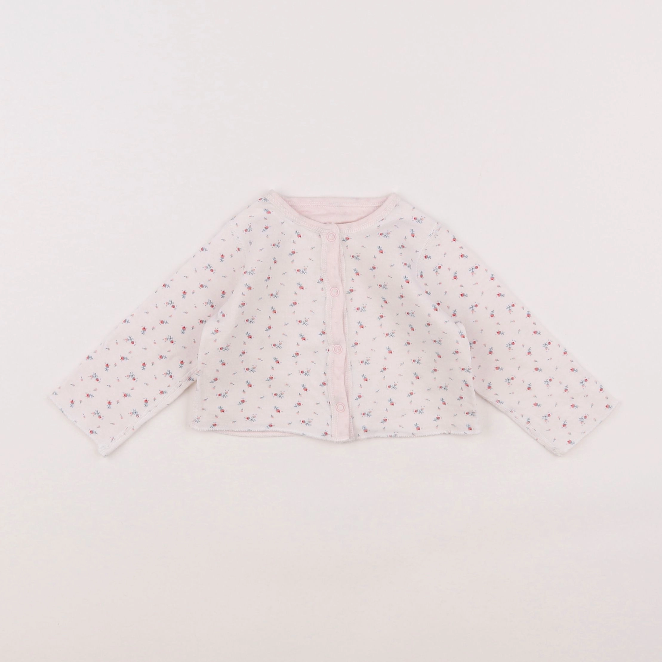 Petit Bateau - gilet rose - 3 mois