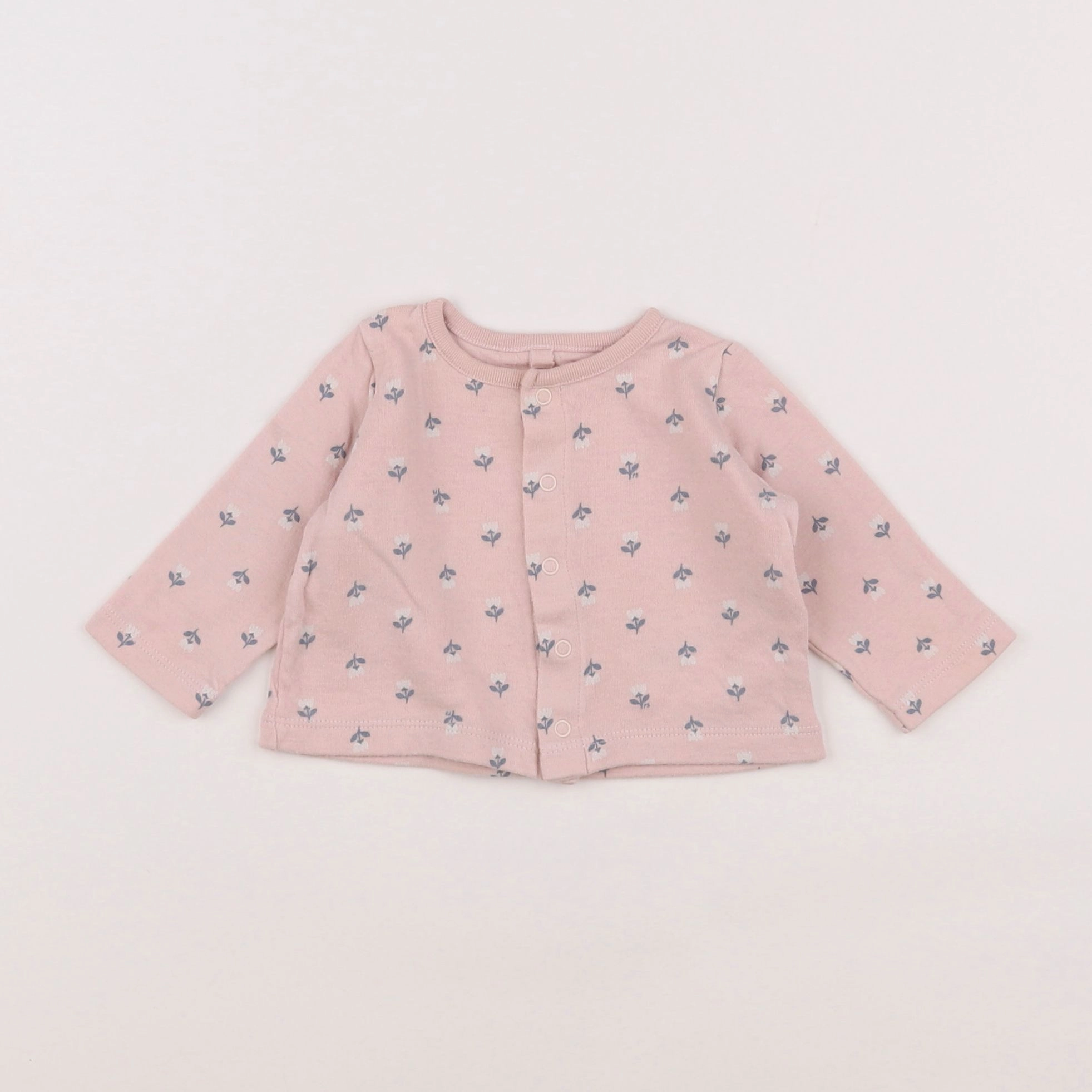 Petit Bateau - tee-shirt rose, vert - 3 mois