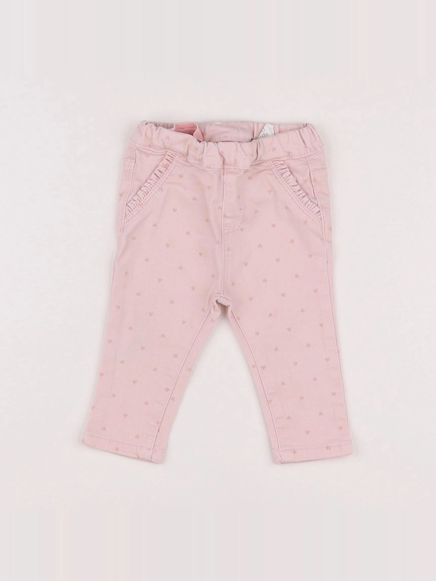 H&M - jegging rose - 3/6 mois