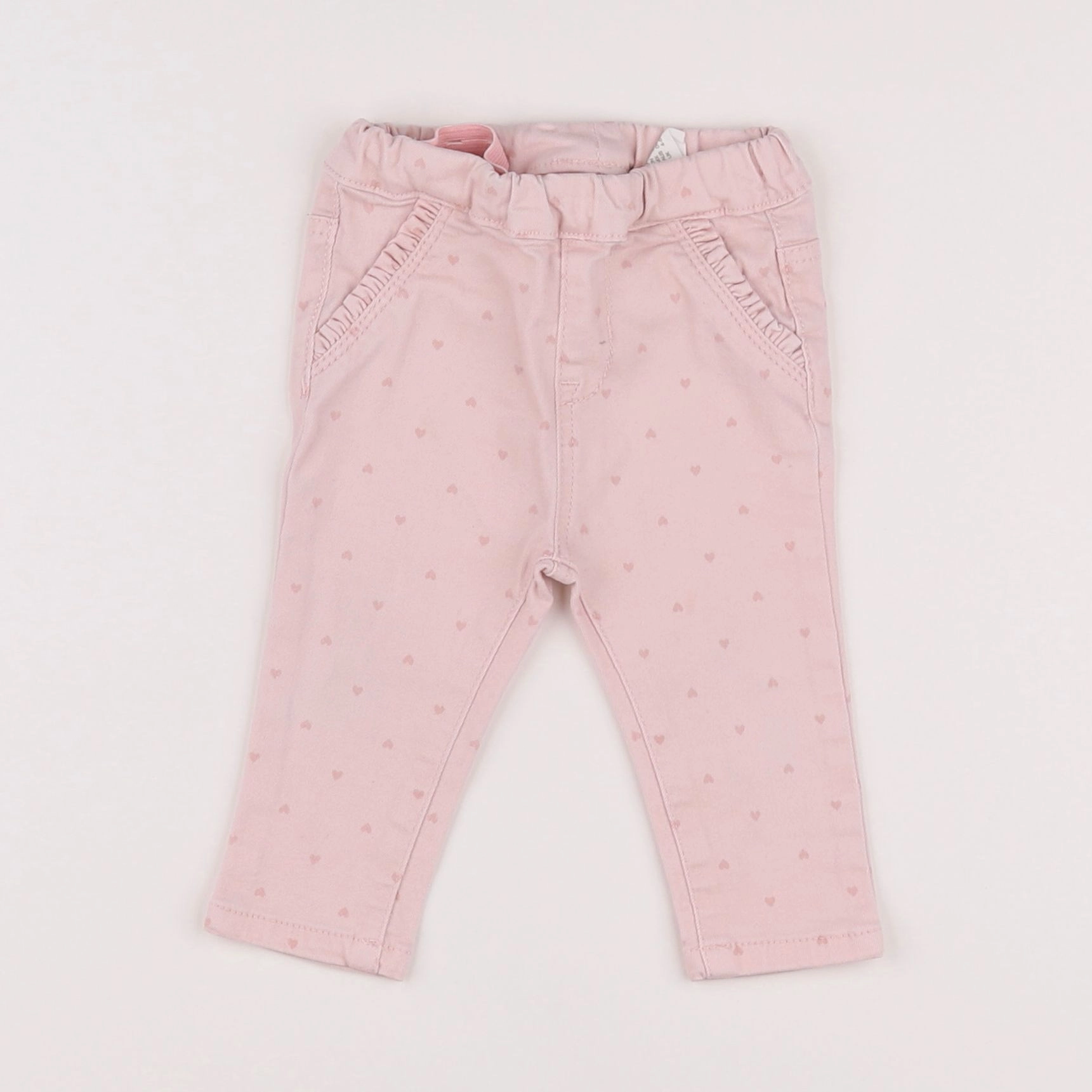 H&M - jegging rose - 3/6 mois