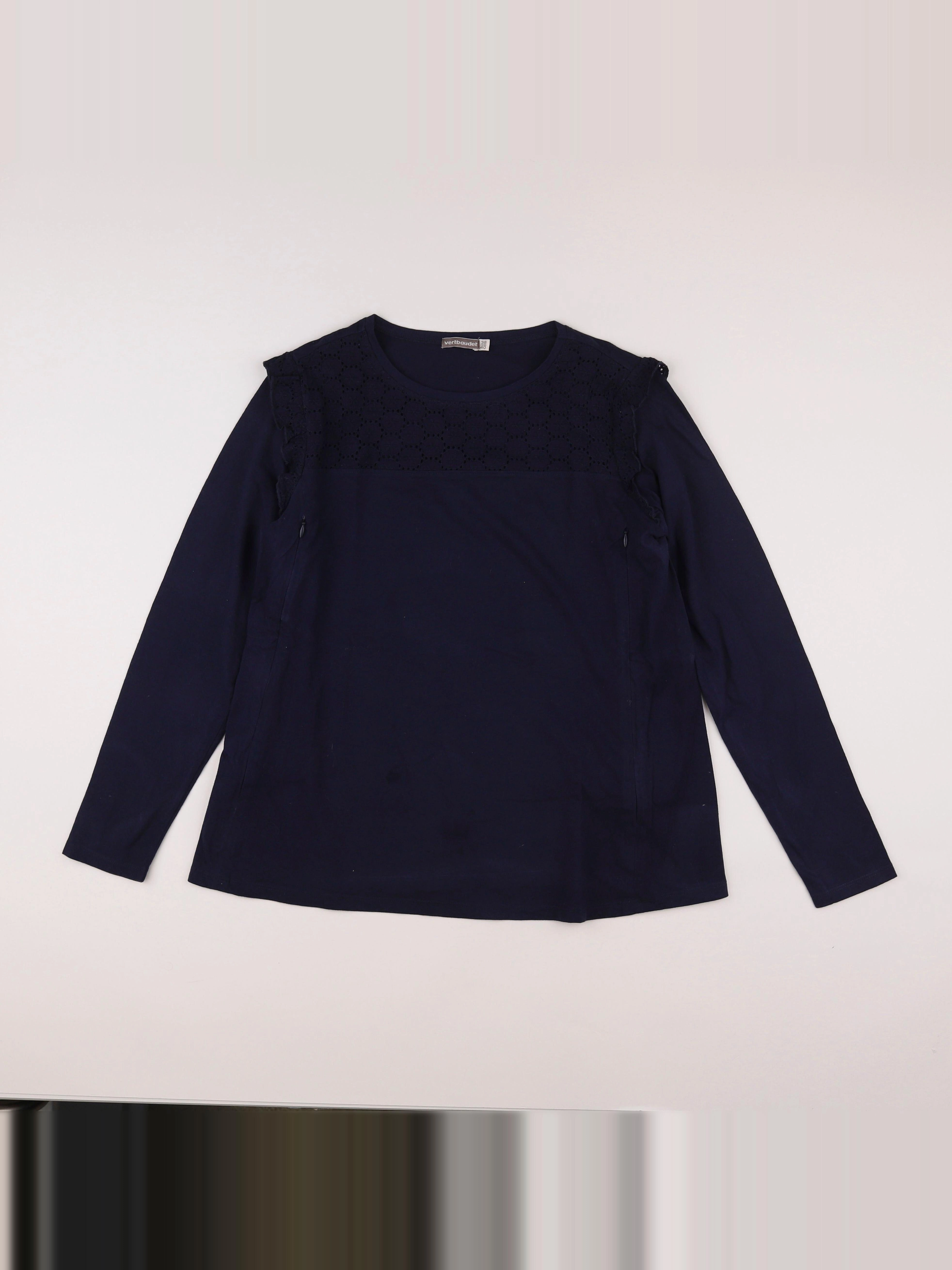 Vertbaudet - tee-shirt grossesse bleu - 38 à 40