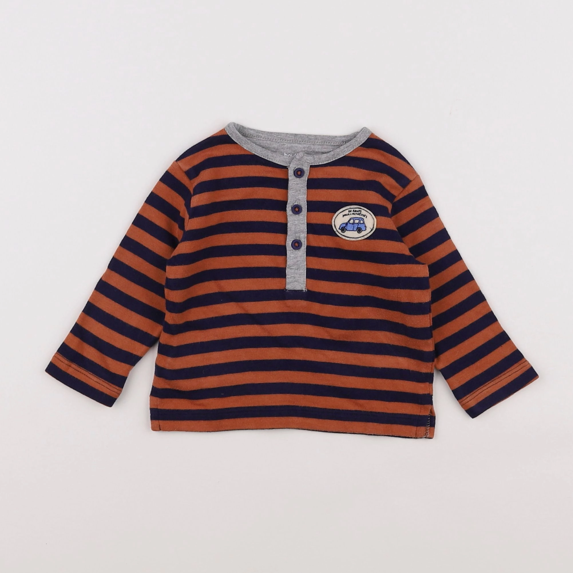 Boutchou - tee-shirt marron - 6 mois