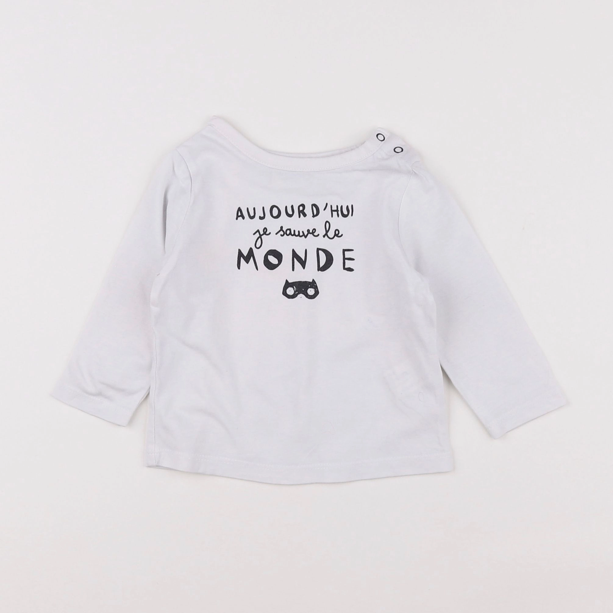 Tape à l'oeil - tee-shirt blanc - 6 mois