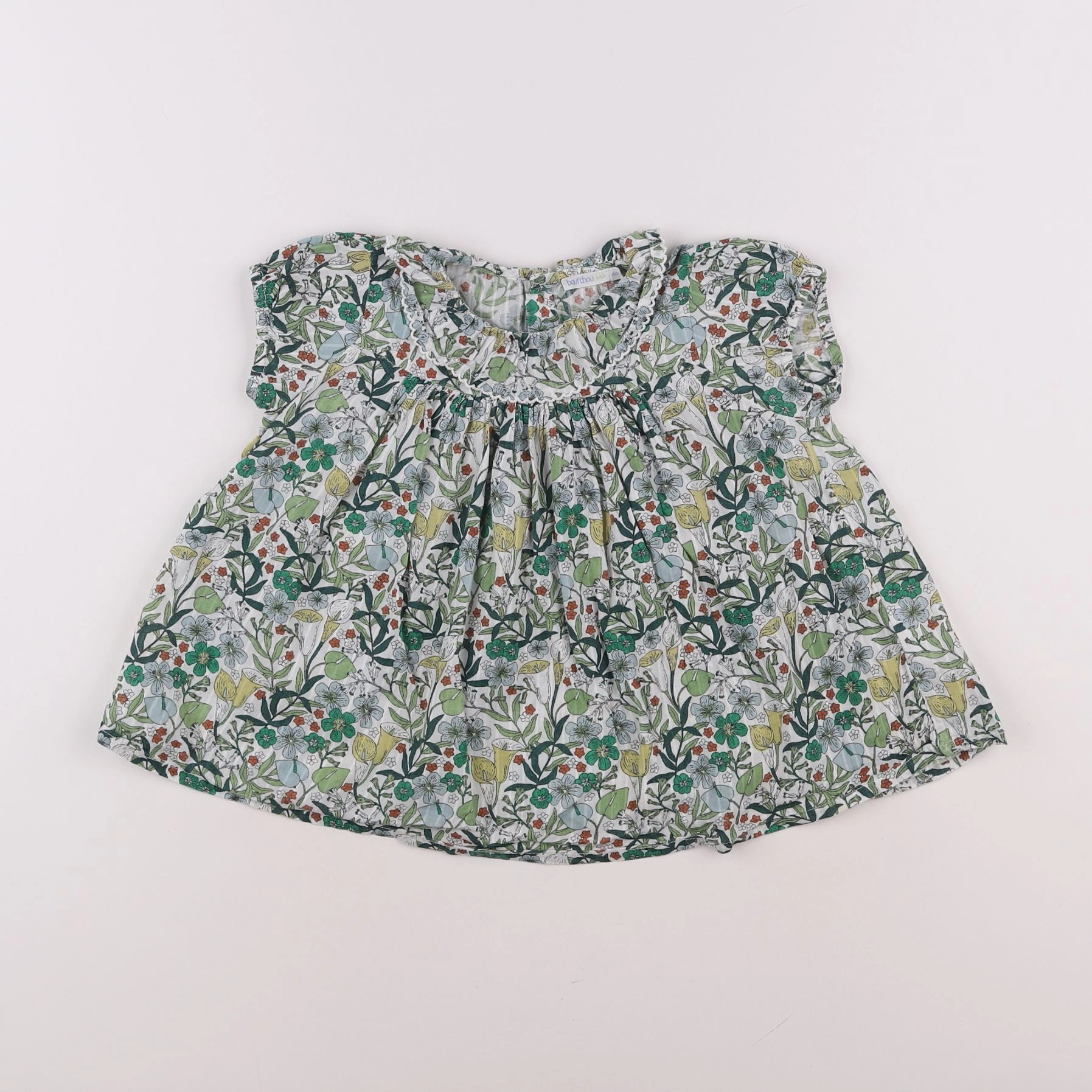 Boutchou - blouse vert - 3 ans