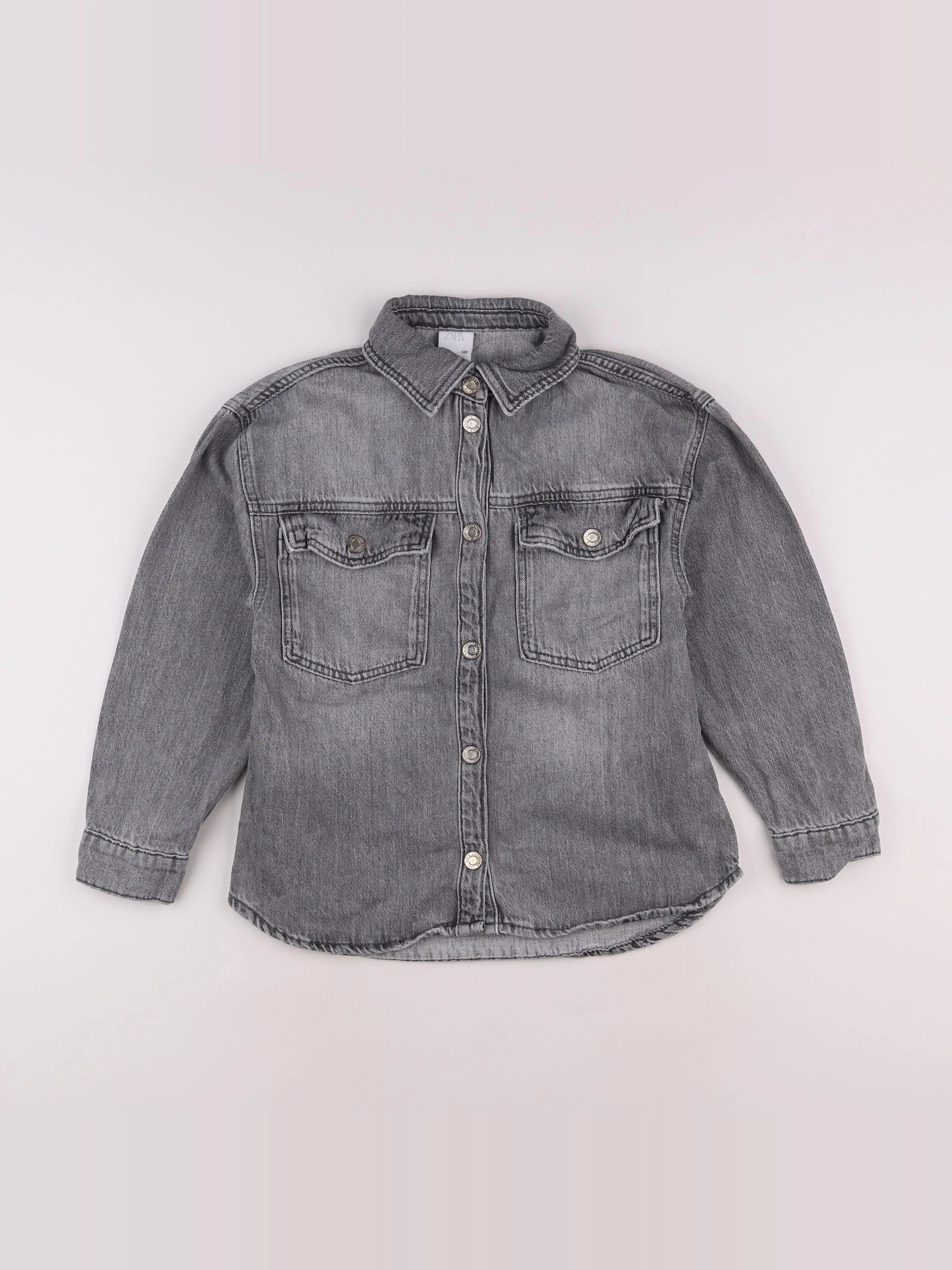 Zara - chemise gris - 10 ans