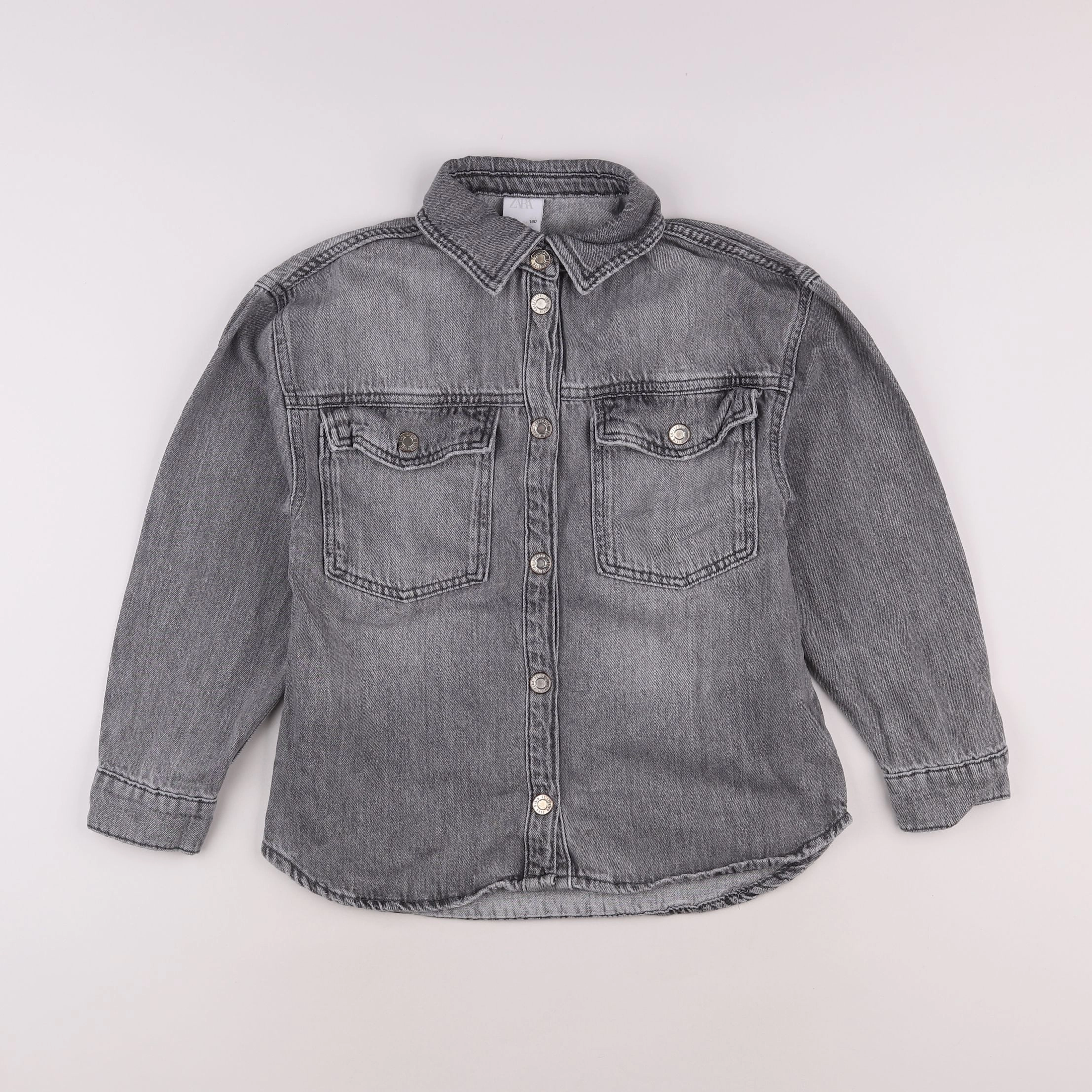 Zara - chemise gris - 10 ans