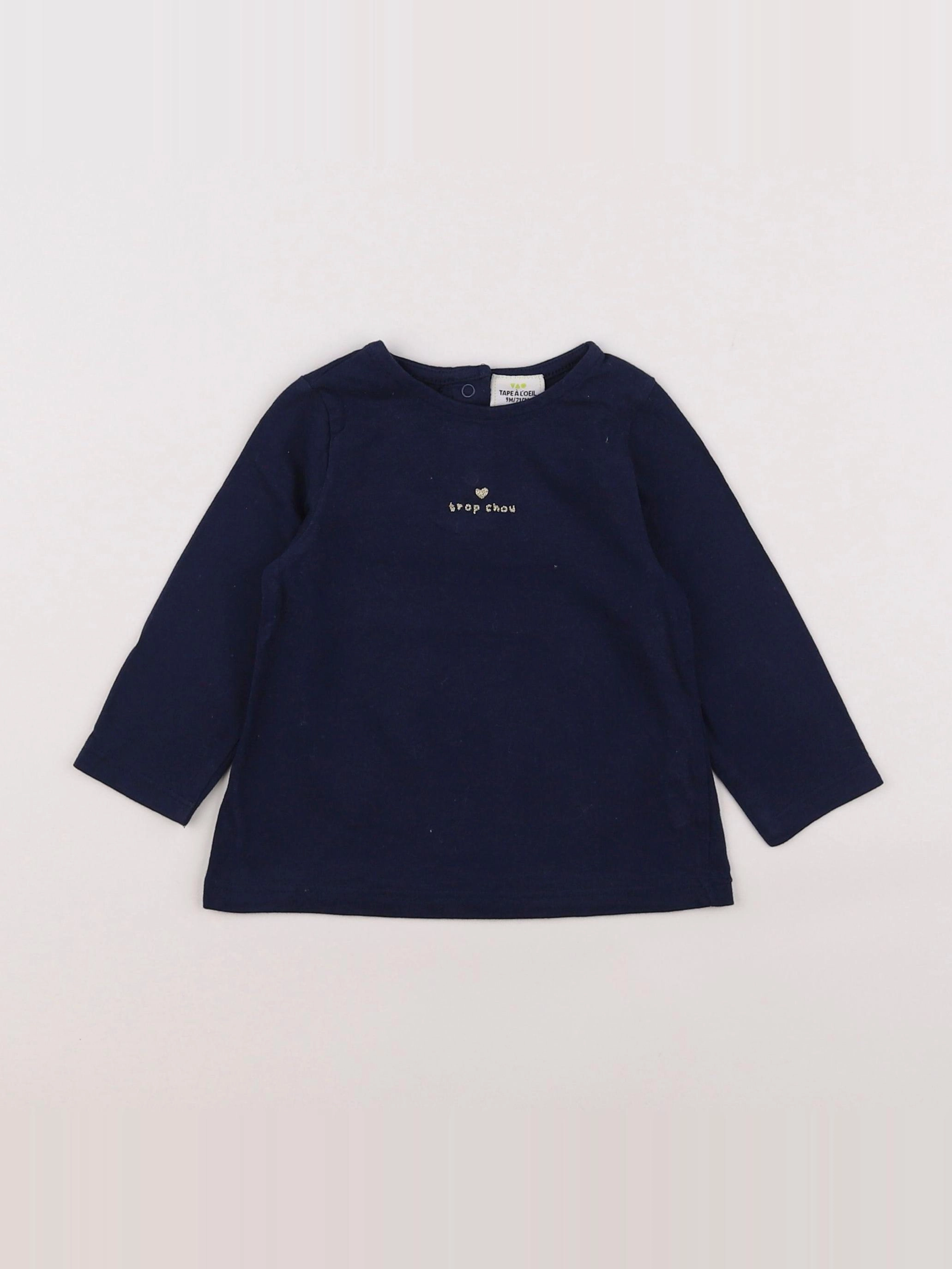 Tape à l'oeil - tee-shirt bleu - 9 mois
