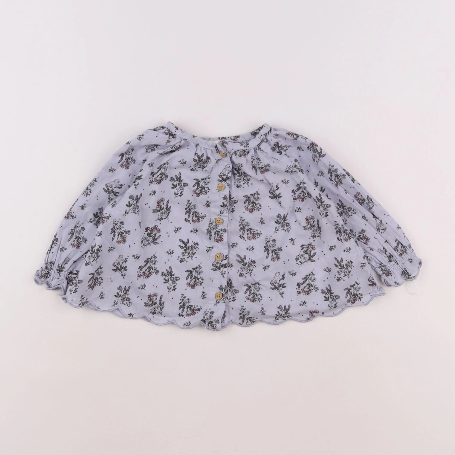 Vertbaudet - blouse bleu - 6 mois